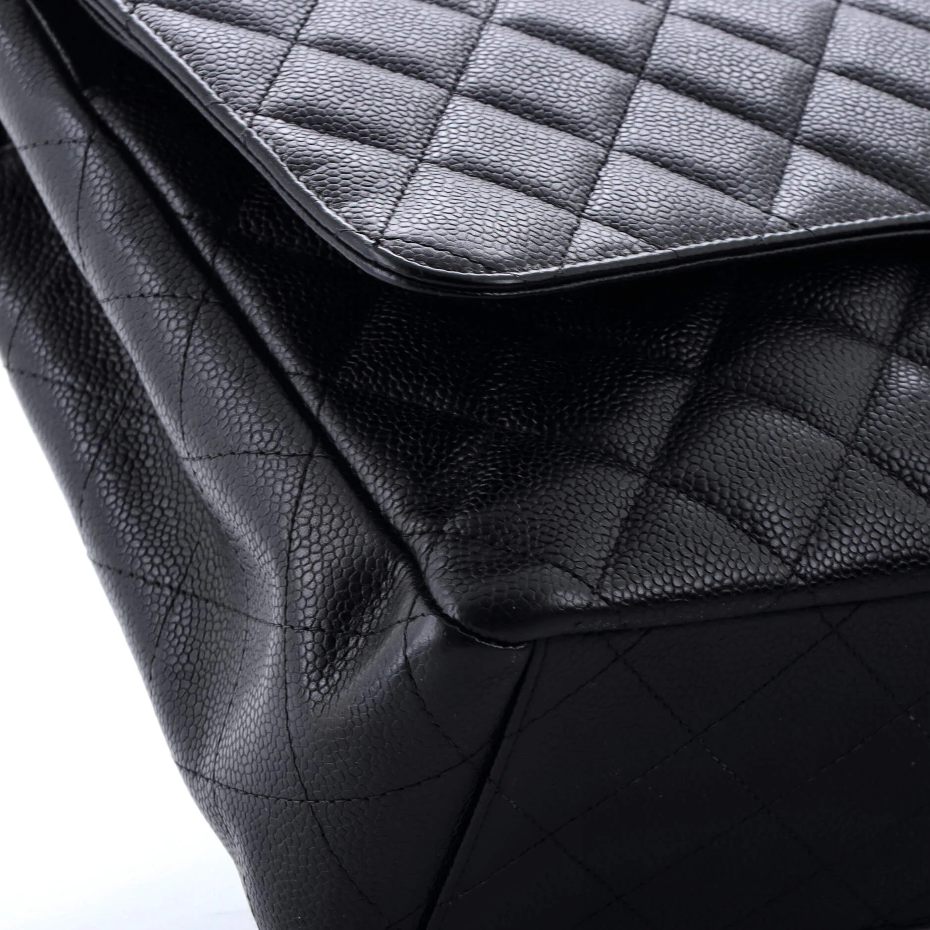 Classic Double Flap Bag Quilted Caviar Maxi - Image 7