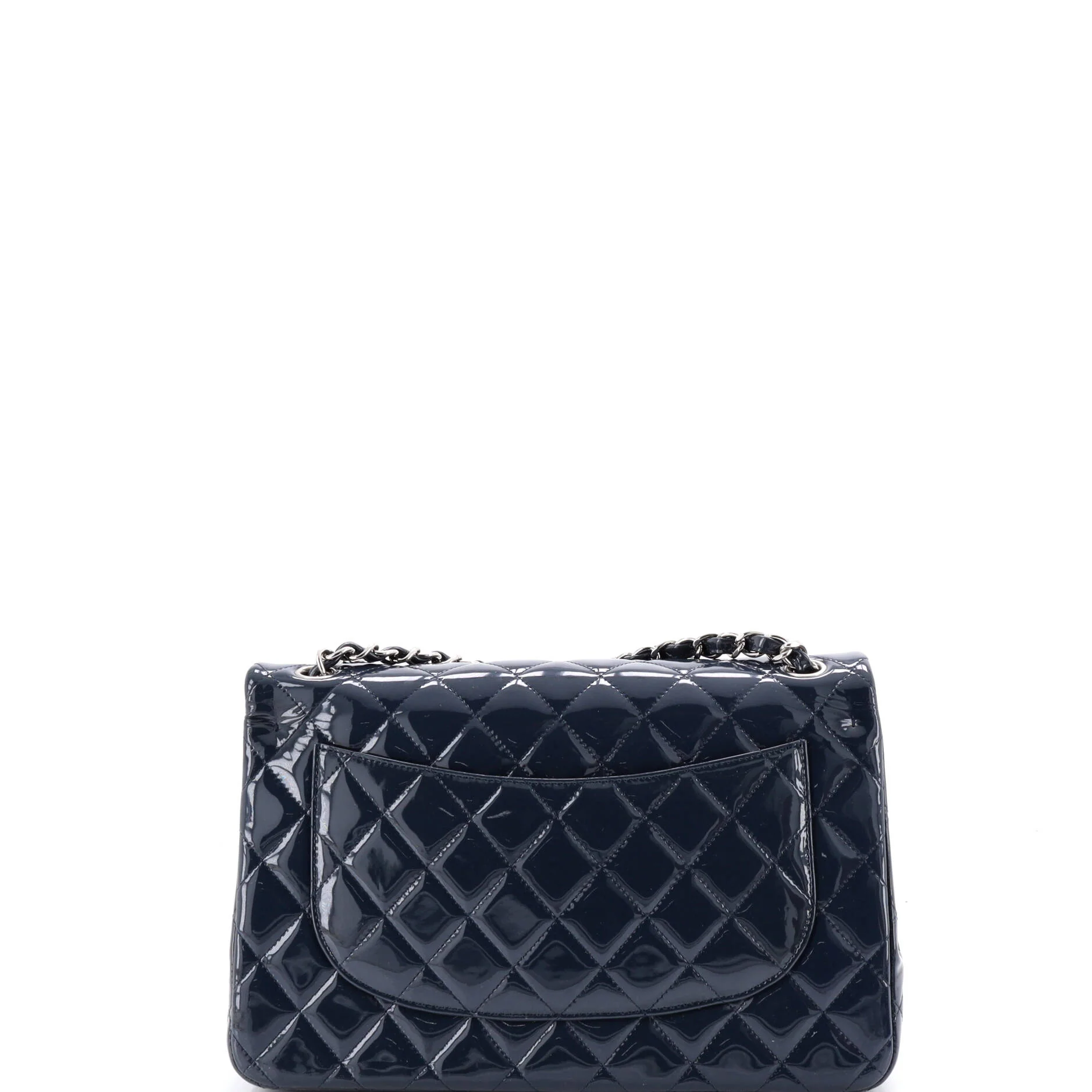 Classic Double Flap Bag Quilted Patent Jumbo - Image 4