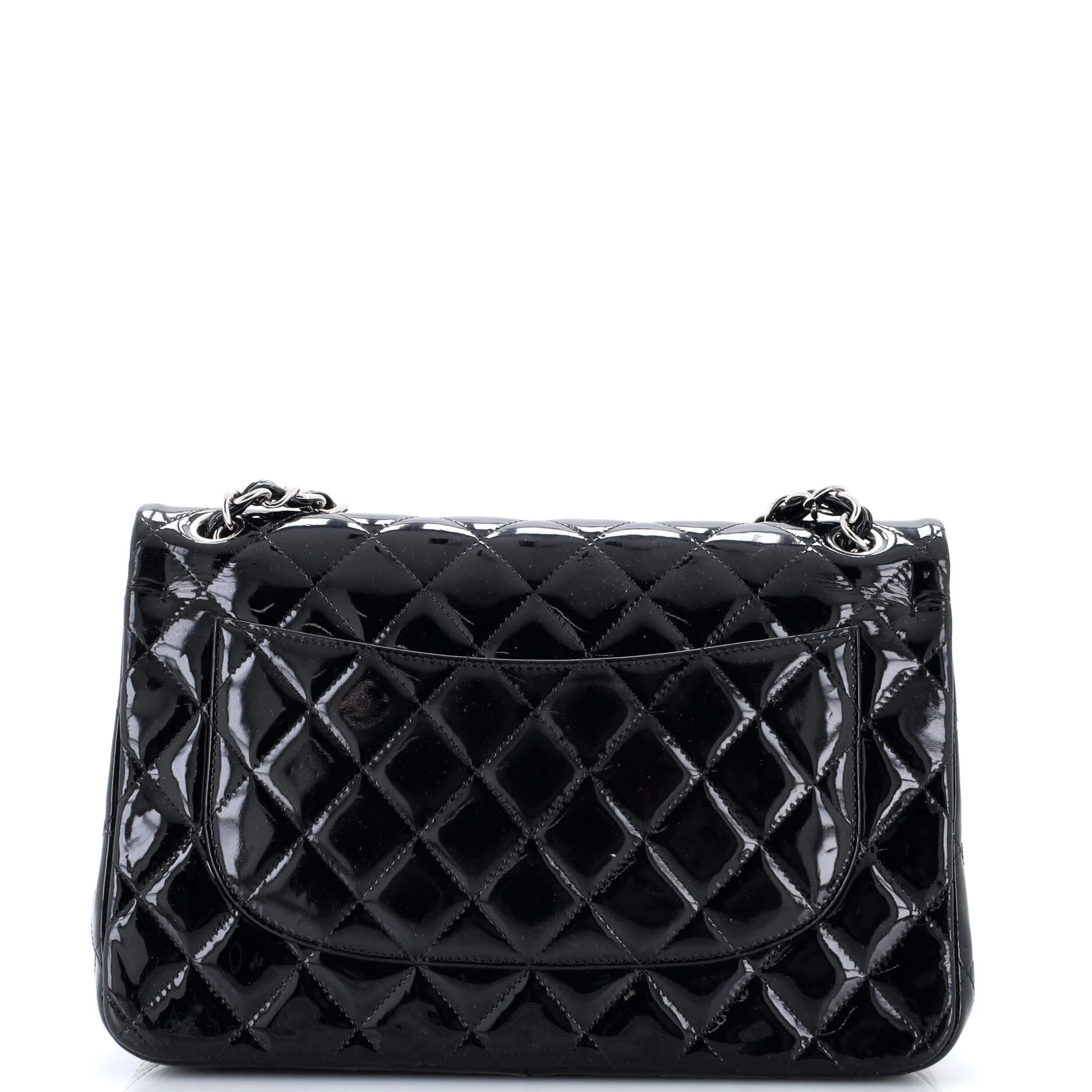 Classic Double Flap Bag Quilted Patent Jumbo - Image 3
