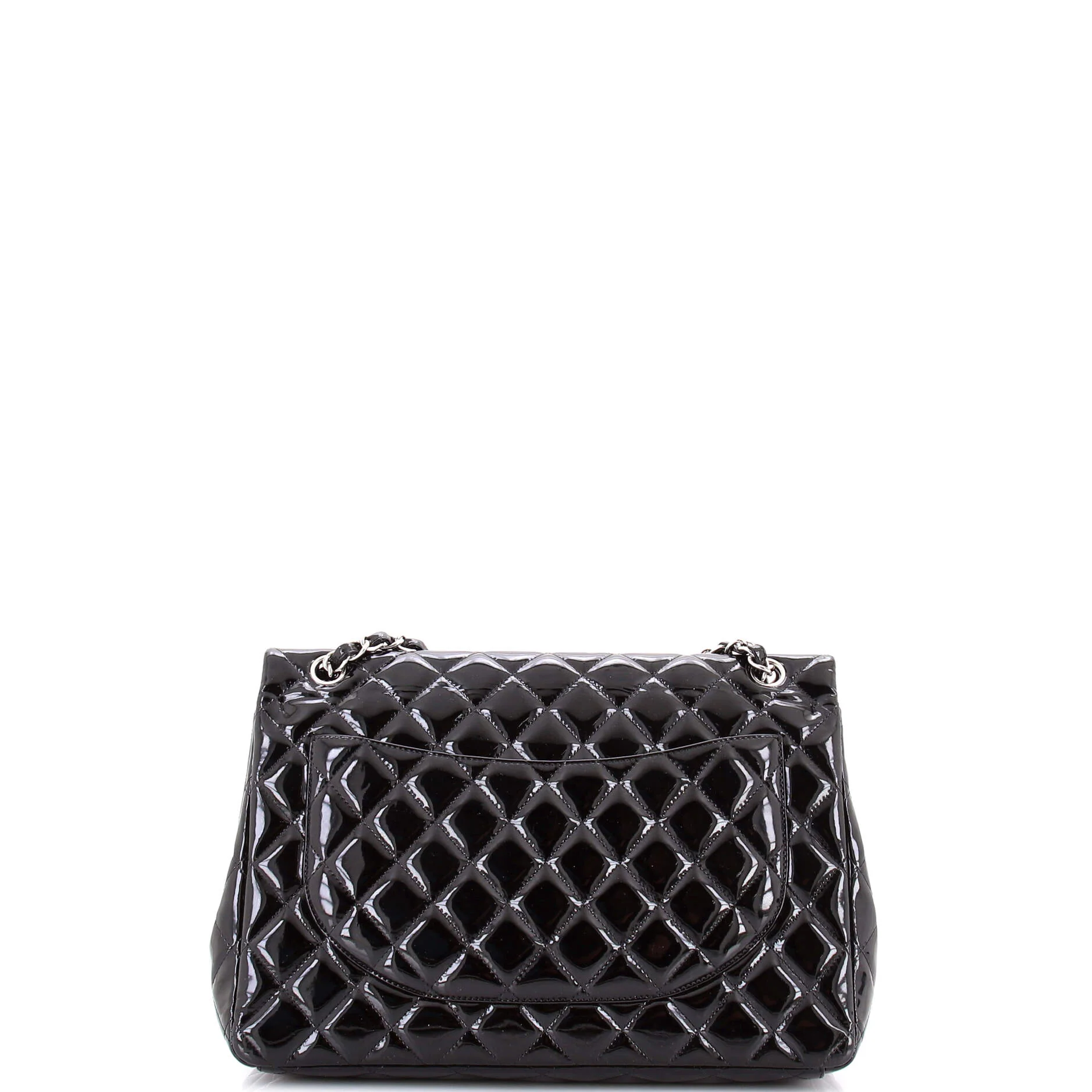 Classic Double Flap Bag Quilted Patent Maxi - Image 4