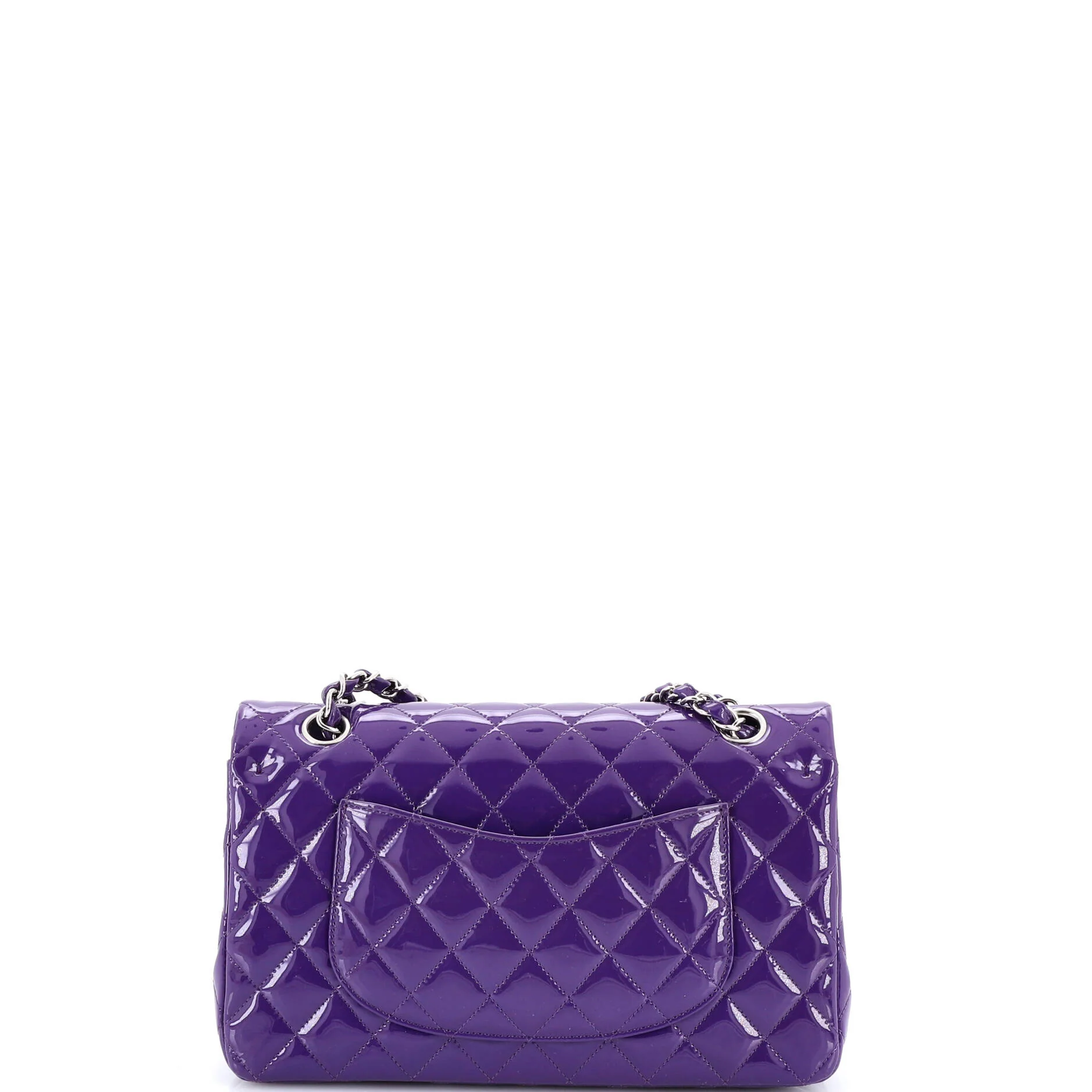 Classic Double Flap Bag Quilted Patent Medium - Image 3