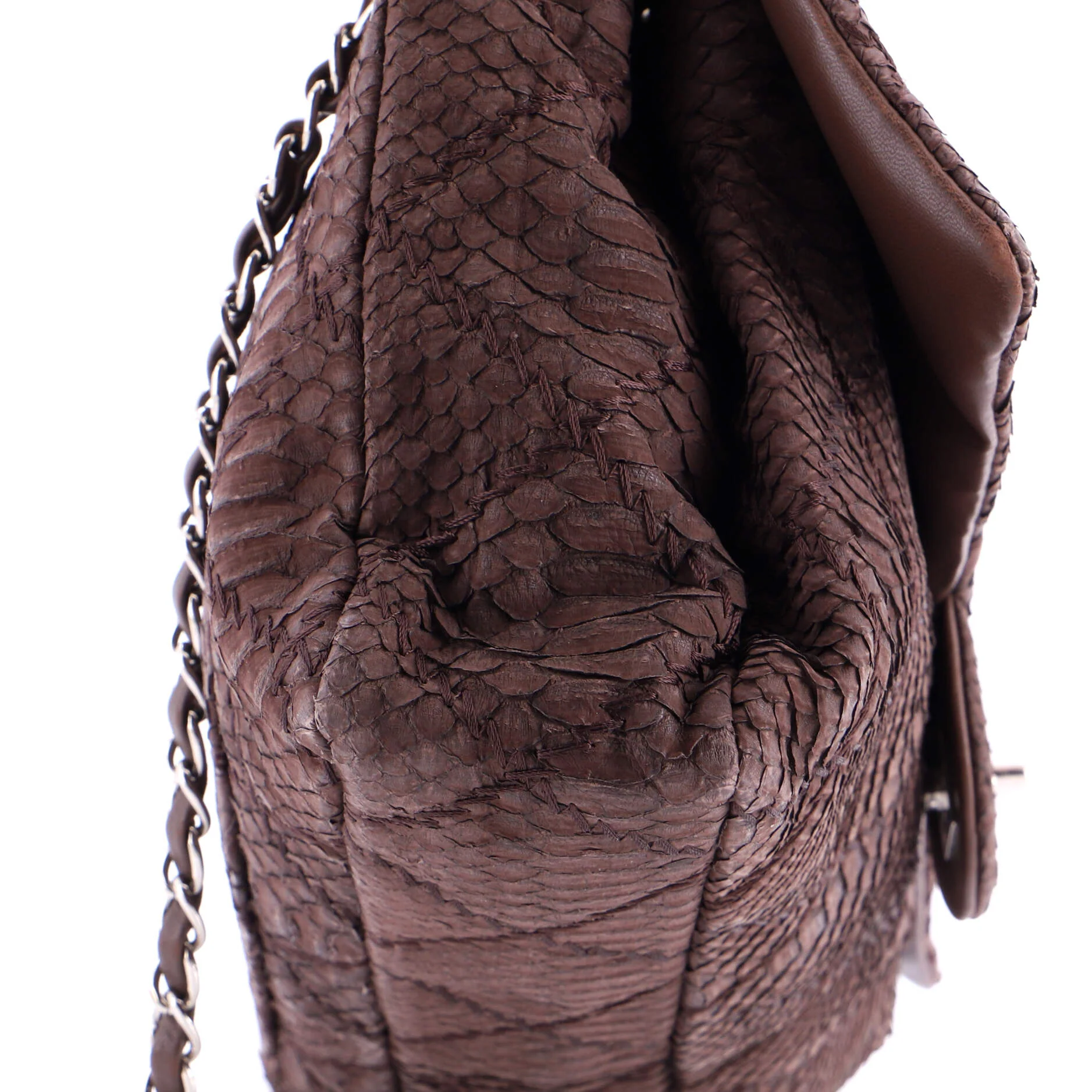 Classic Single Flap Bag Python Jumbo - Image 6