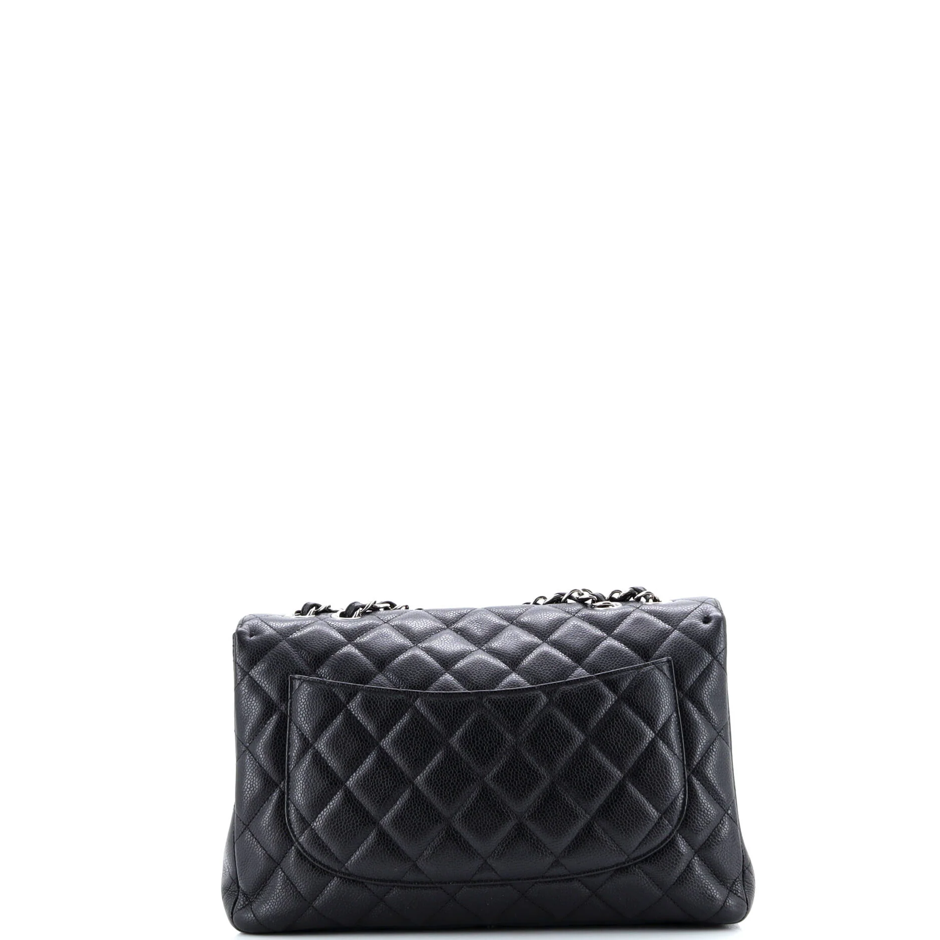 Classic Single Flap Bag Quilted Caviar Jumbo - Image 4