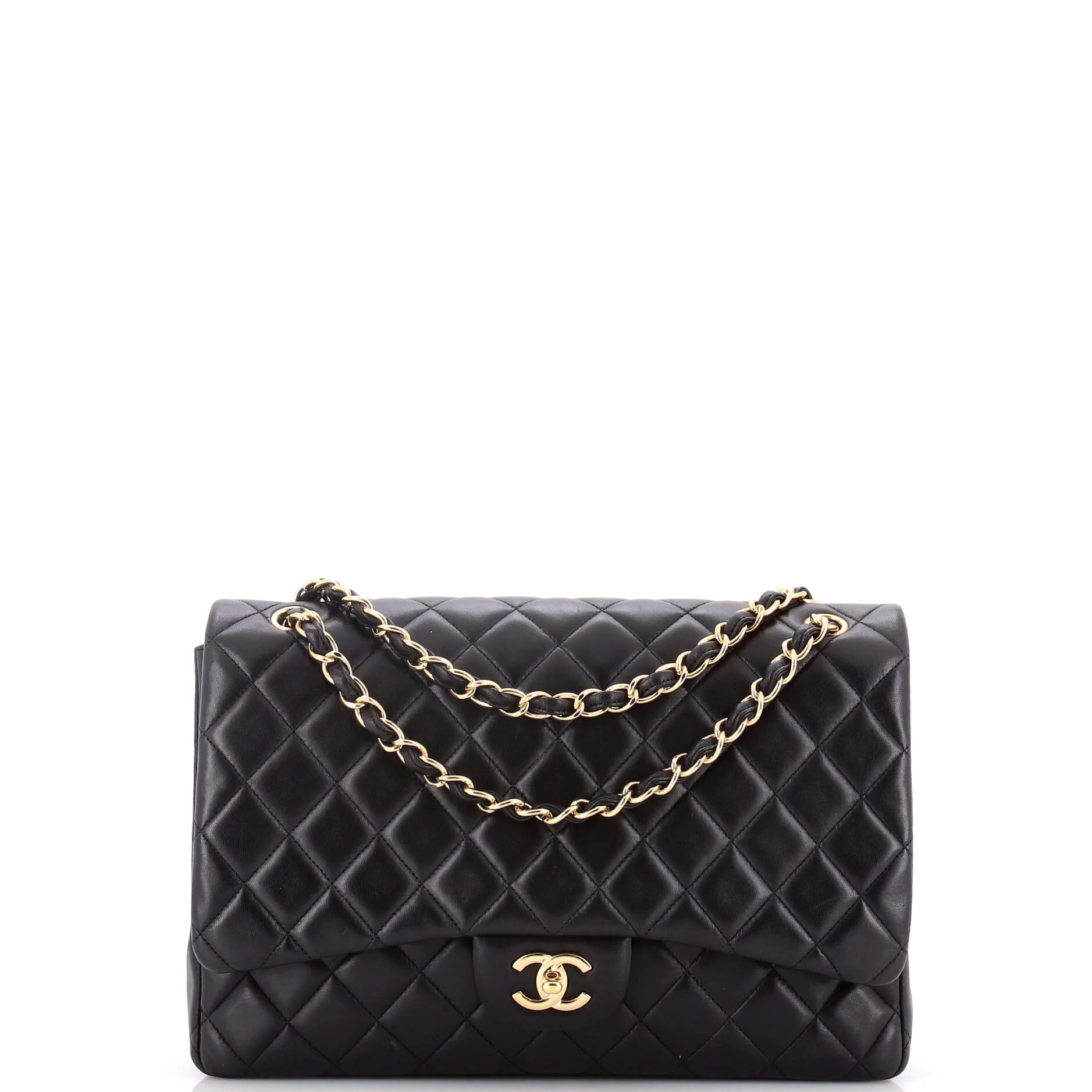 Classic Single Flap Bag Quilted Lambskin Maxi