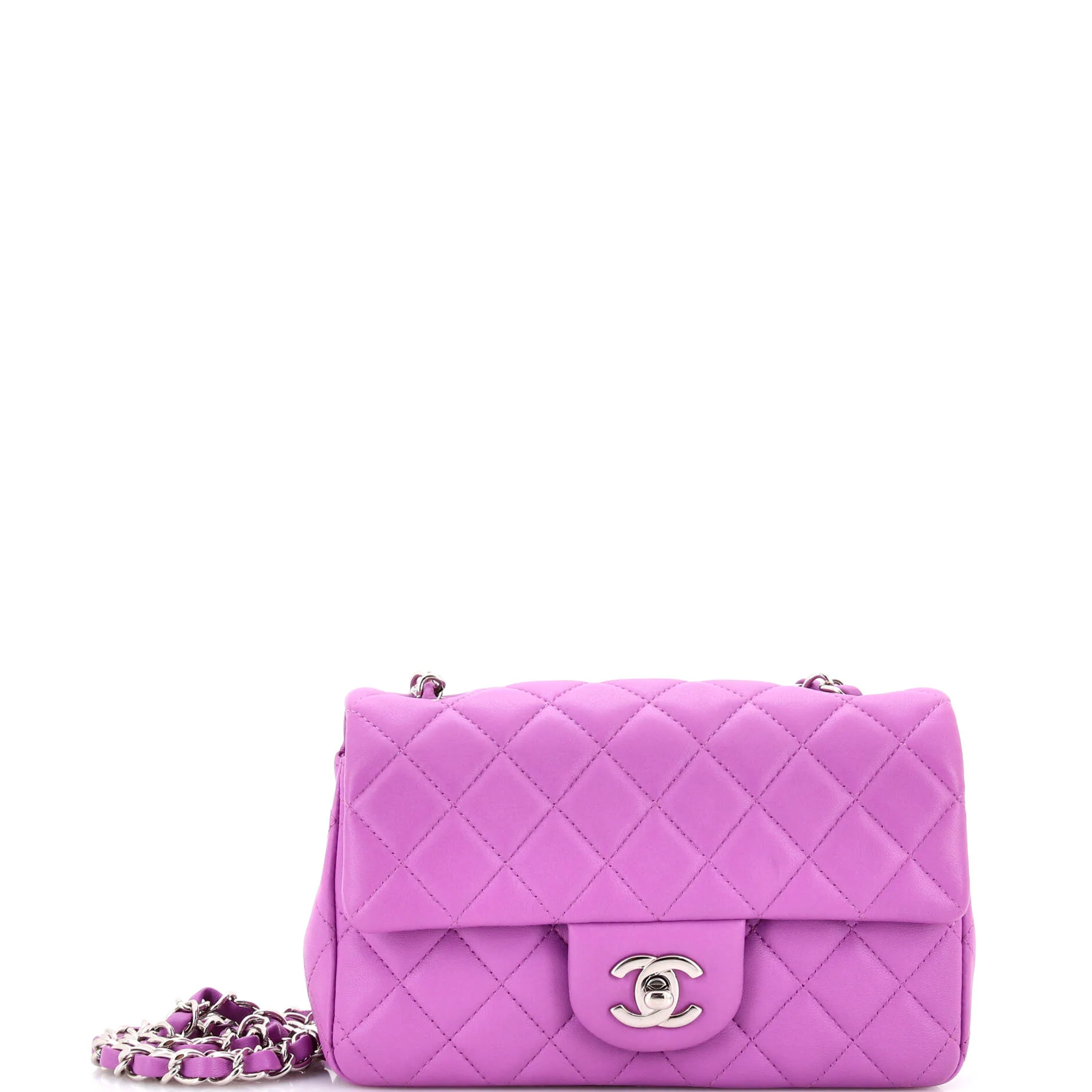 Classic Single Flap Bag Quilted Lambskin Mini