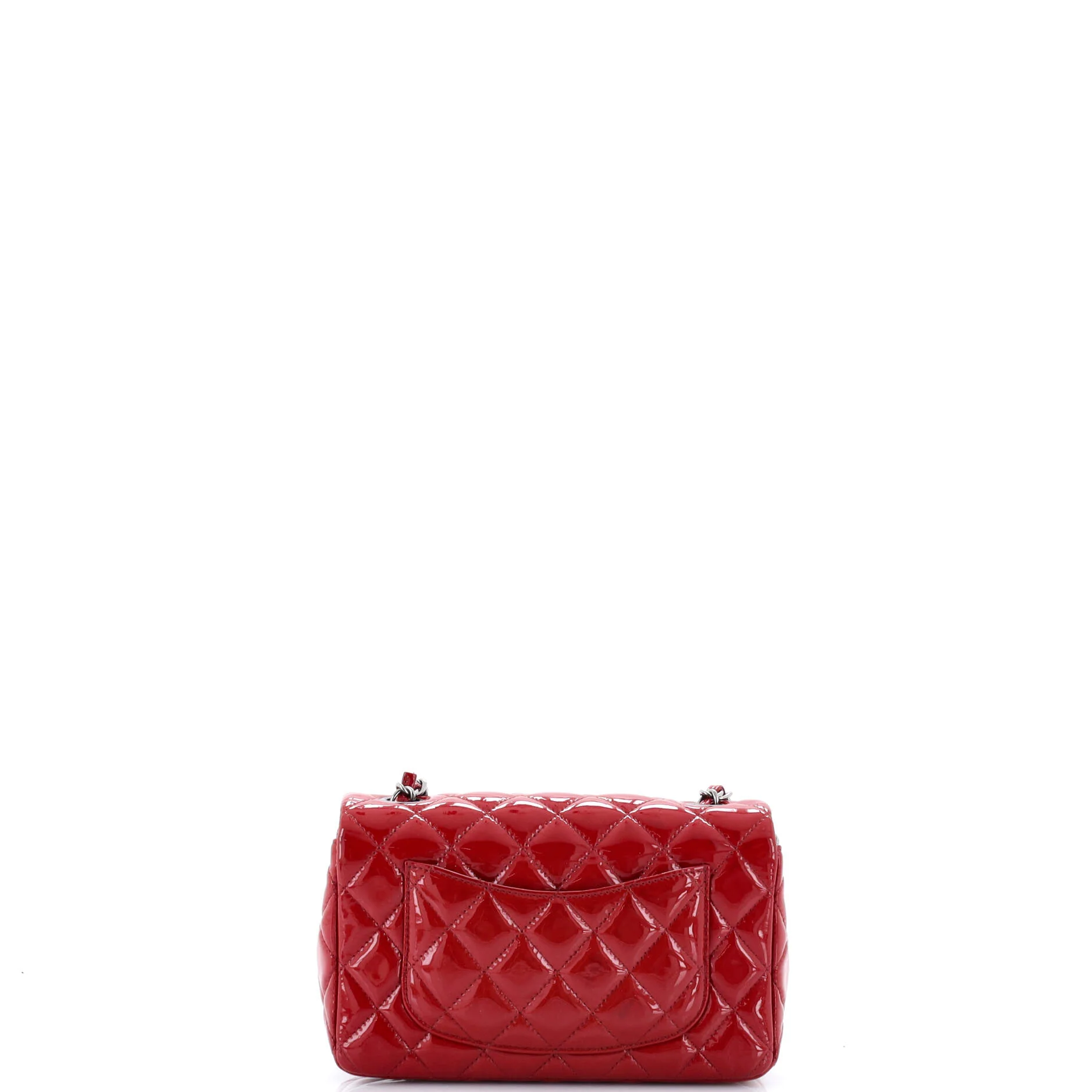 Classic Single Flap Bag Quilted Patent Mini - Image 3