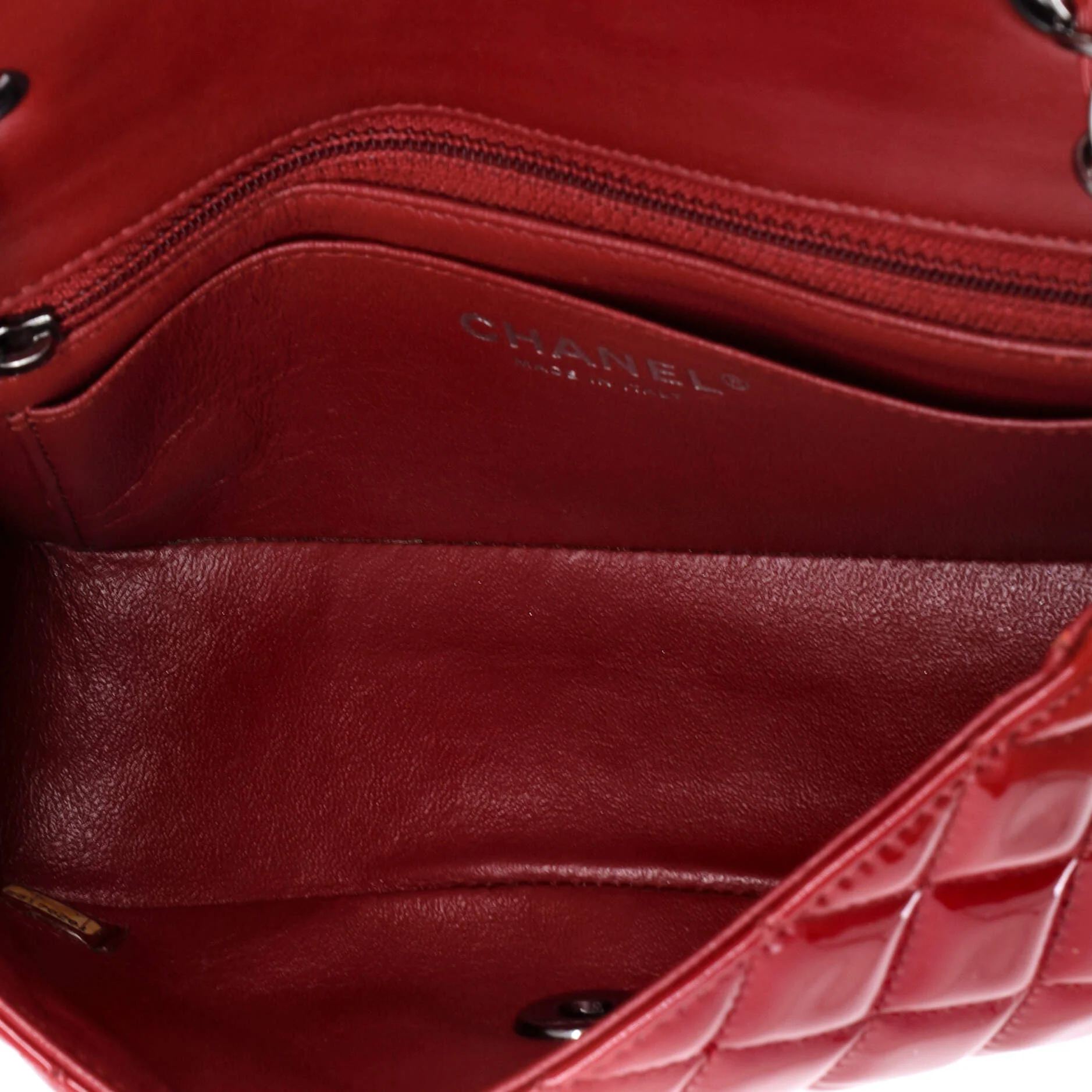 Classic Single Flap Bag Quilted Patent Mini - Image 5