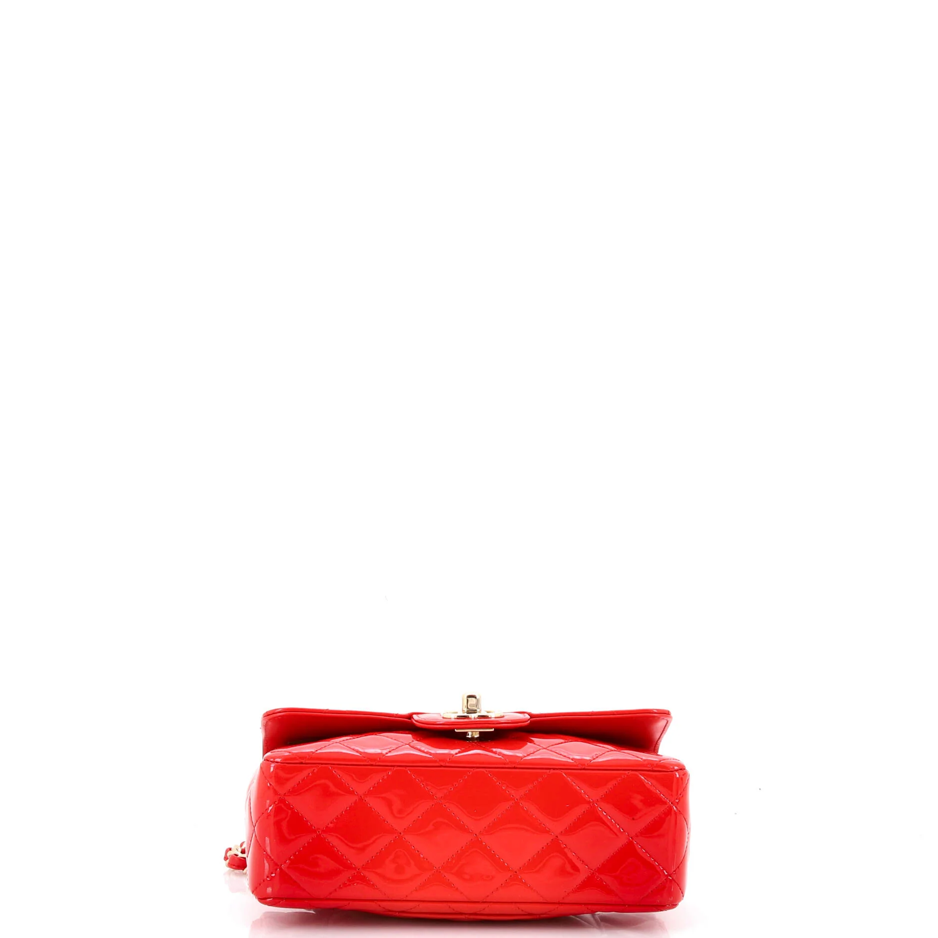 Classic Single Flap Bag Quilted Patent Mini - Image 4