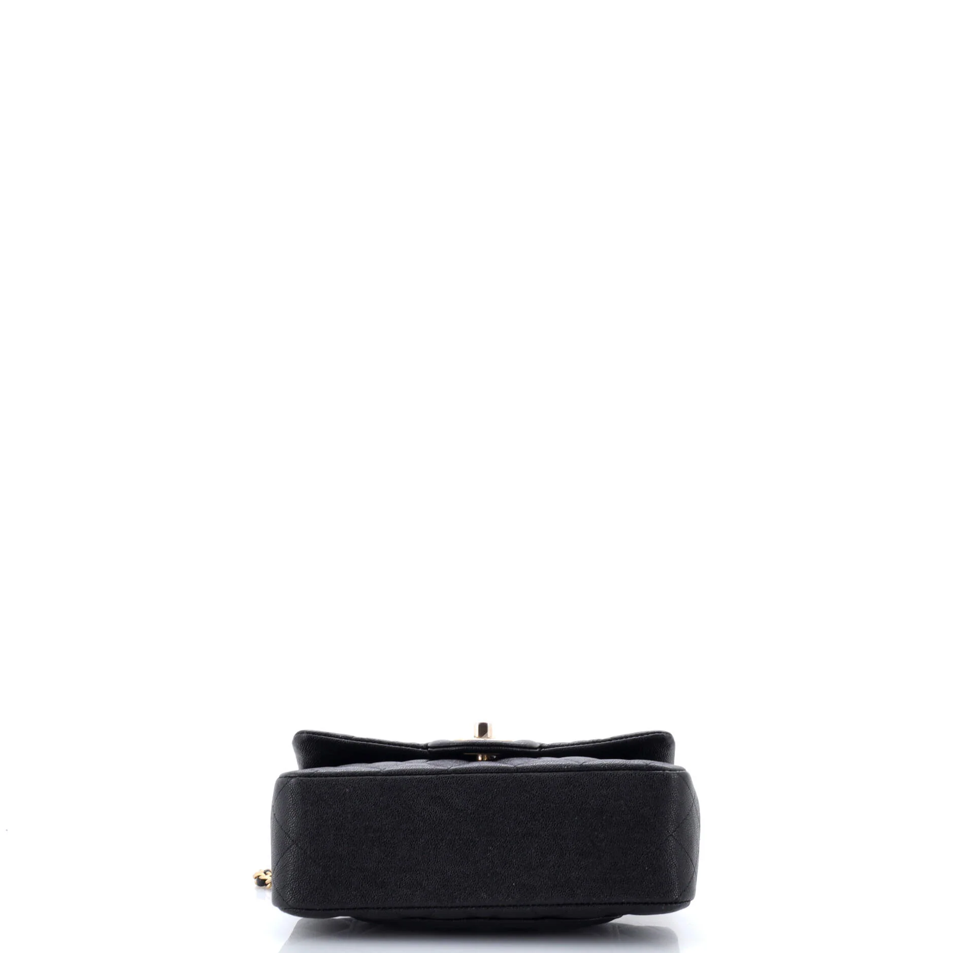 Classic Single Flap Top Handle Bag Quilted Caviar Mini - Image 4
