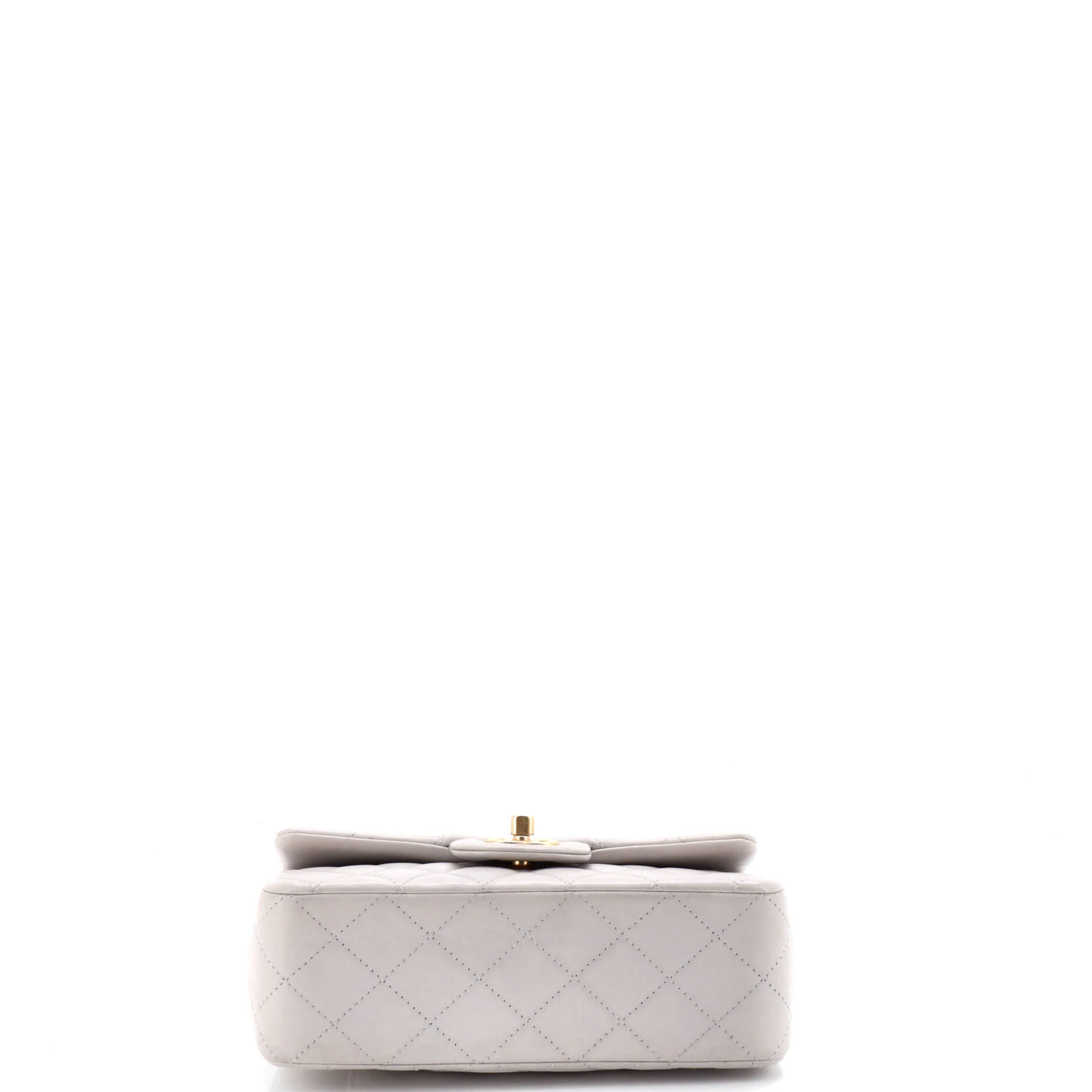 Classic Single Flap Top Handle Bag Quilted Lambskin Mini - Image 4