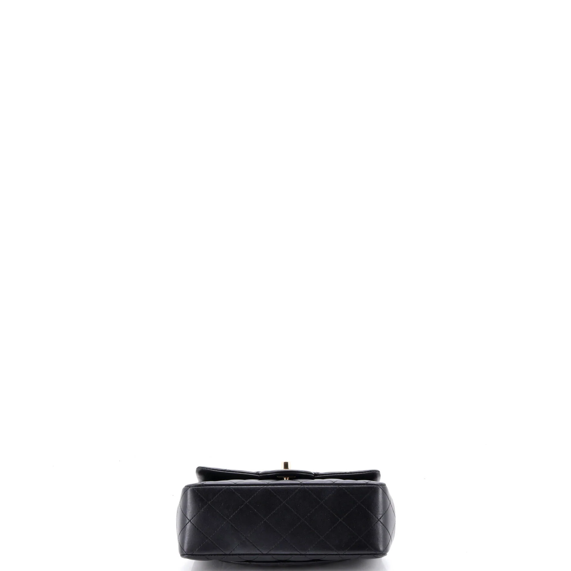 Classic Single Flap Top Handle Bag Quilted Lambskin Mini - Image 4