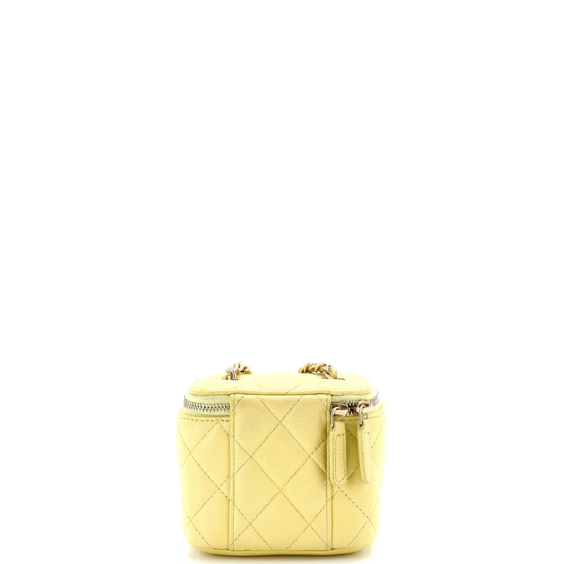 Classic Vanity Case with Chain Quilted Caviar Mini - Image 3