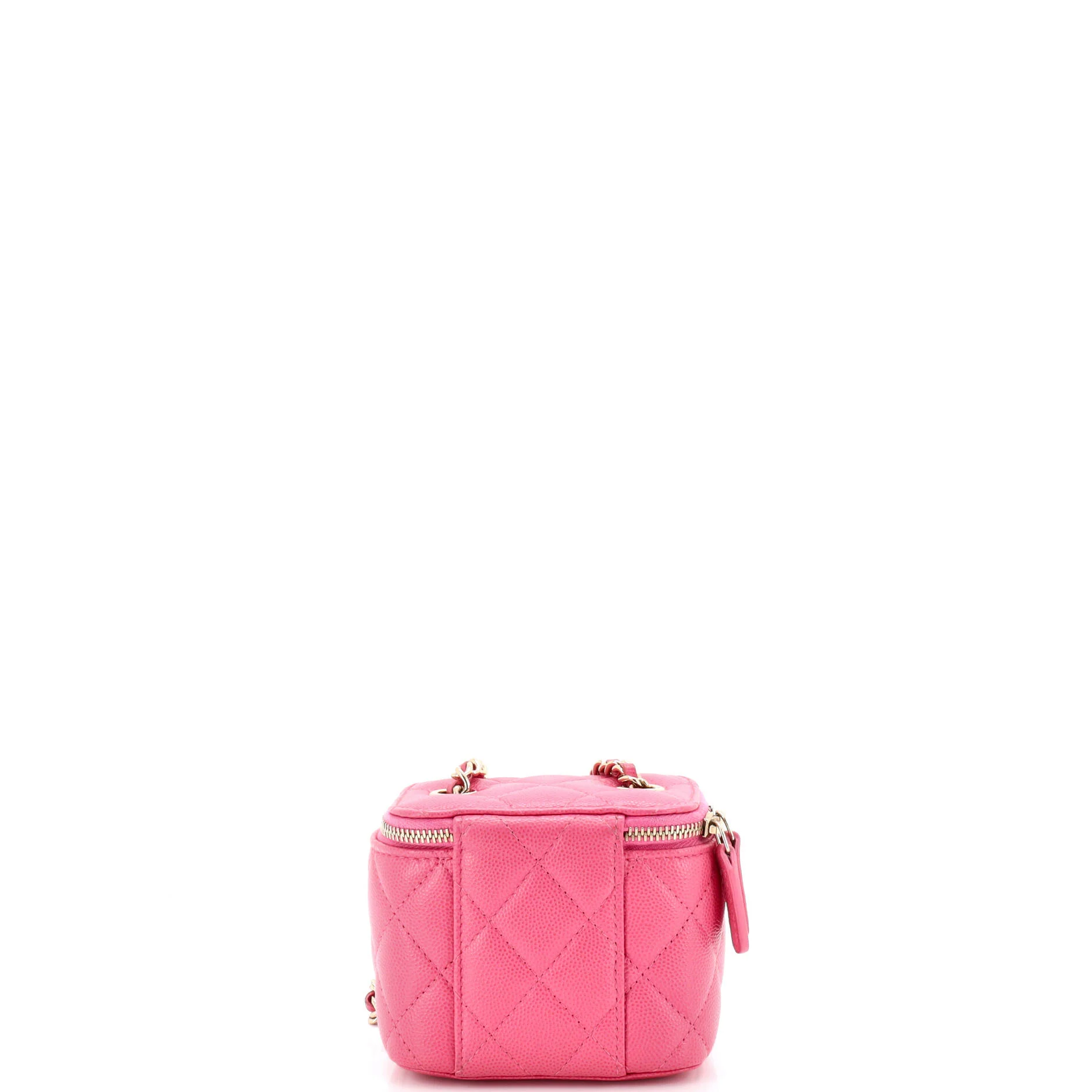 Classic Vanity Case with Chain Quilted Caviar Mini - Image 4