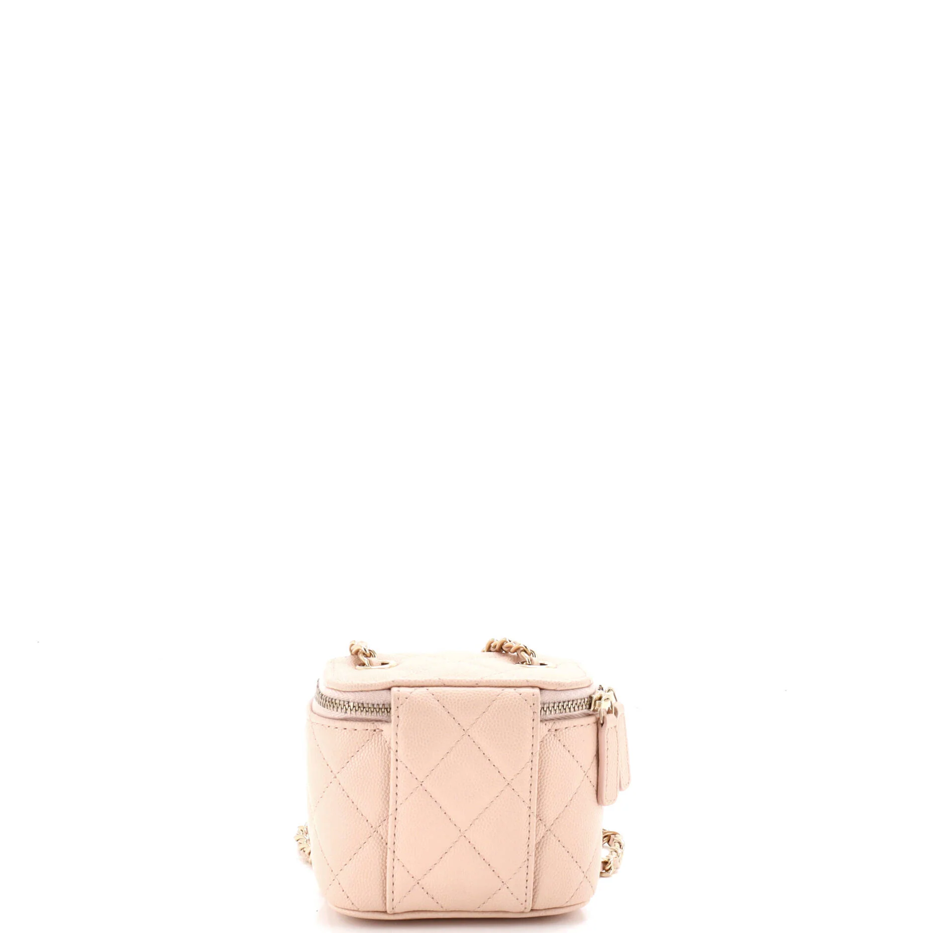 Classic Vanity Case with Chain Quilted Caviar Mini - Image 4