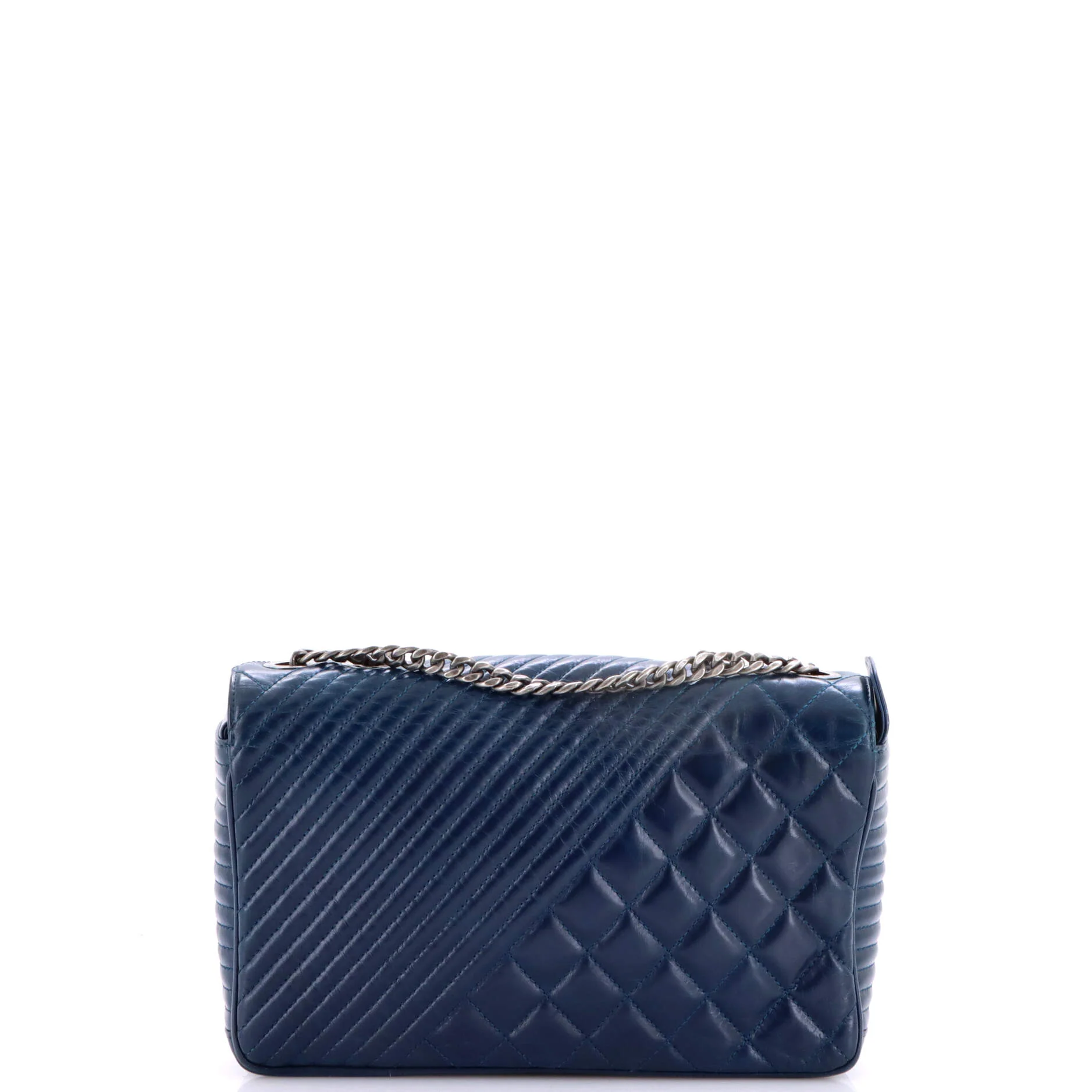 Coco Boy Flap Bag Quilted Aged Calfskin Medium - Image 3