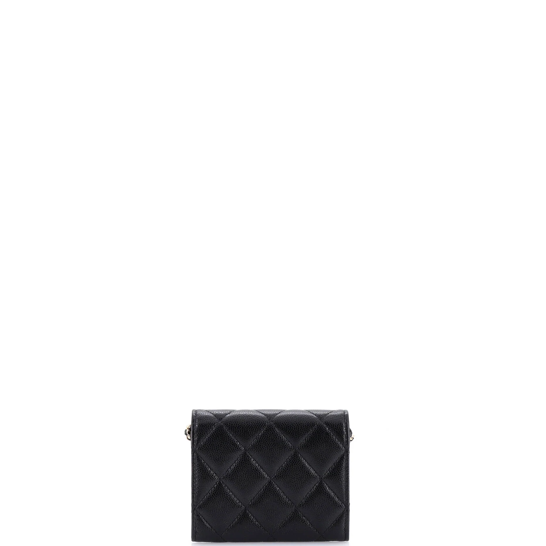Coco Candy Card Holder on Chain Quilted Caviar - Image 3
