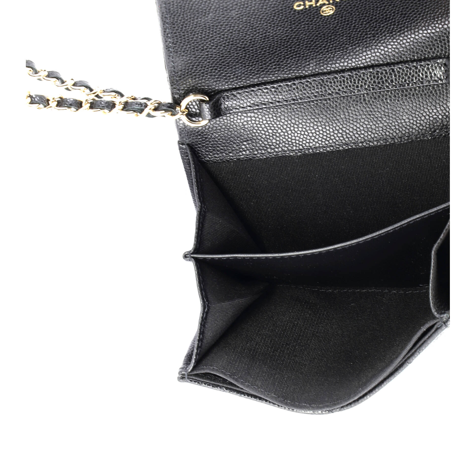 Coco Candy Card Holder on Chain Quilted Caviar - Image 5