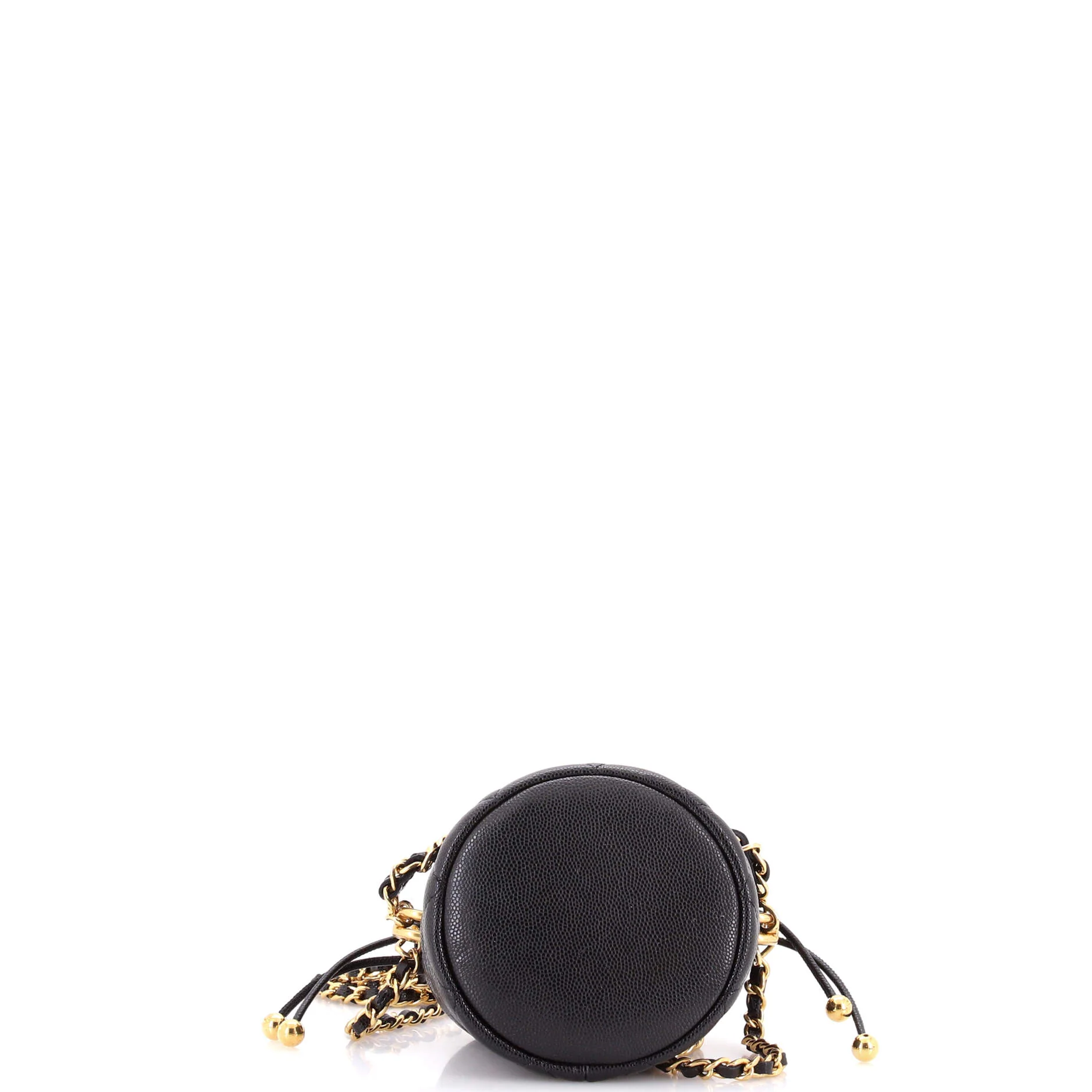 Coco First Bucket Clutch With Chain Quilted Caviar Mini - Image 4