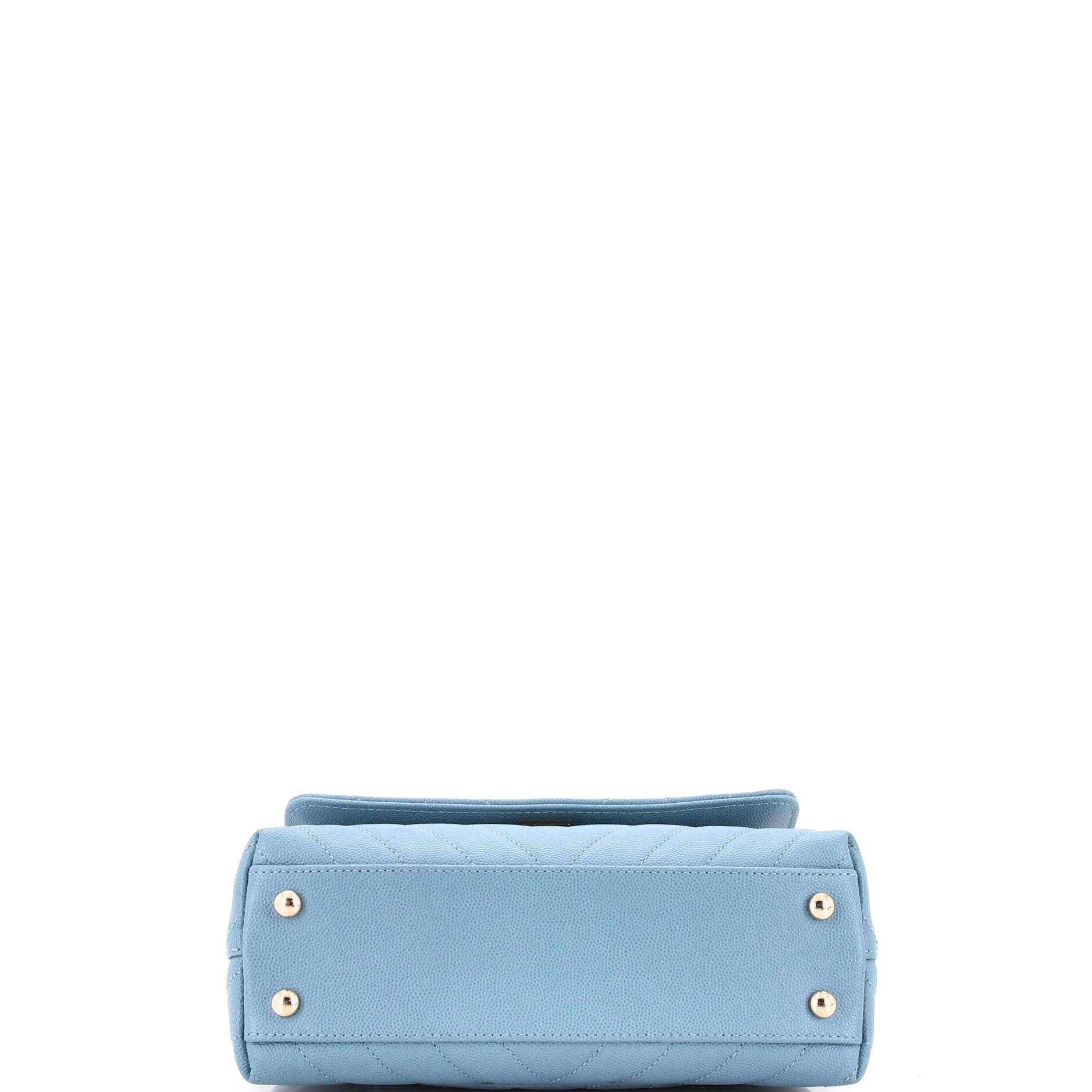 Coco Top Handle Bag Chevron Caviar Mini - Image 4
