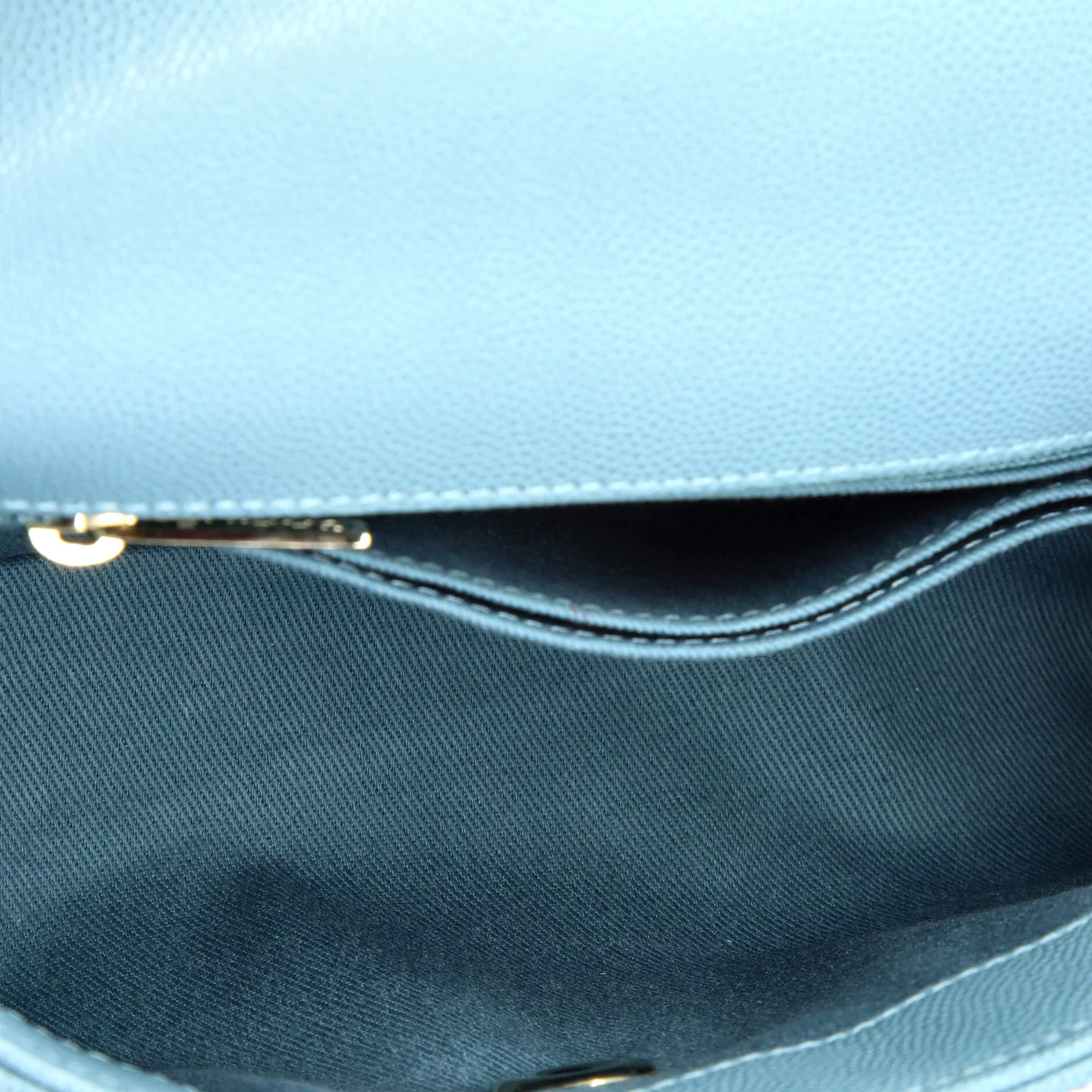 Coco Top Handle Bag Chevron Caviar Mini - Image 5