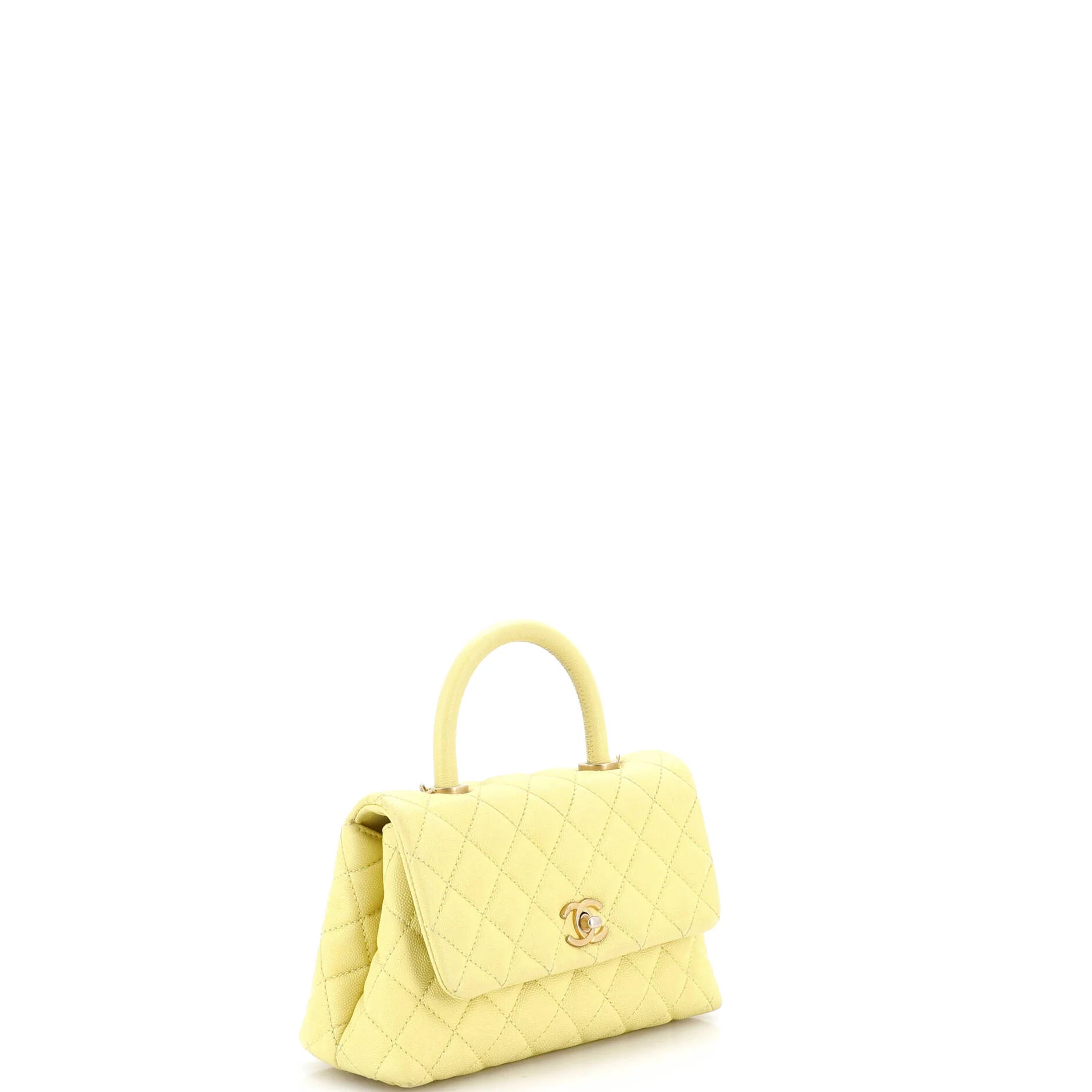 Coco Top Handle Bag Quilted Caviar Mini - Image 2