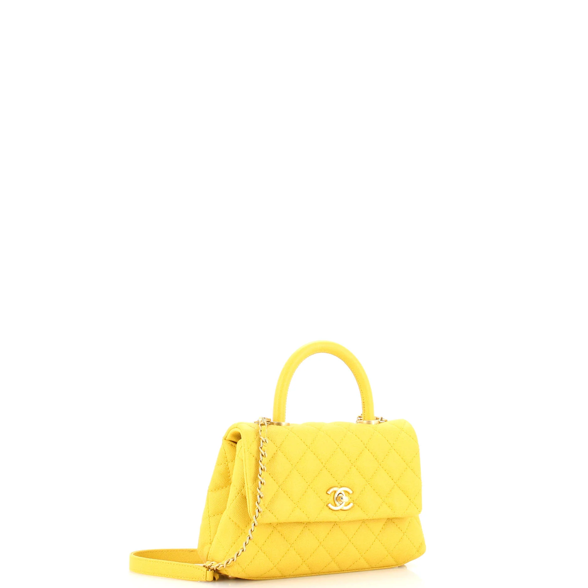 Coco Top Handle Bag Quilted Caviar Mini - Image 2