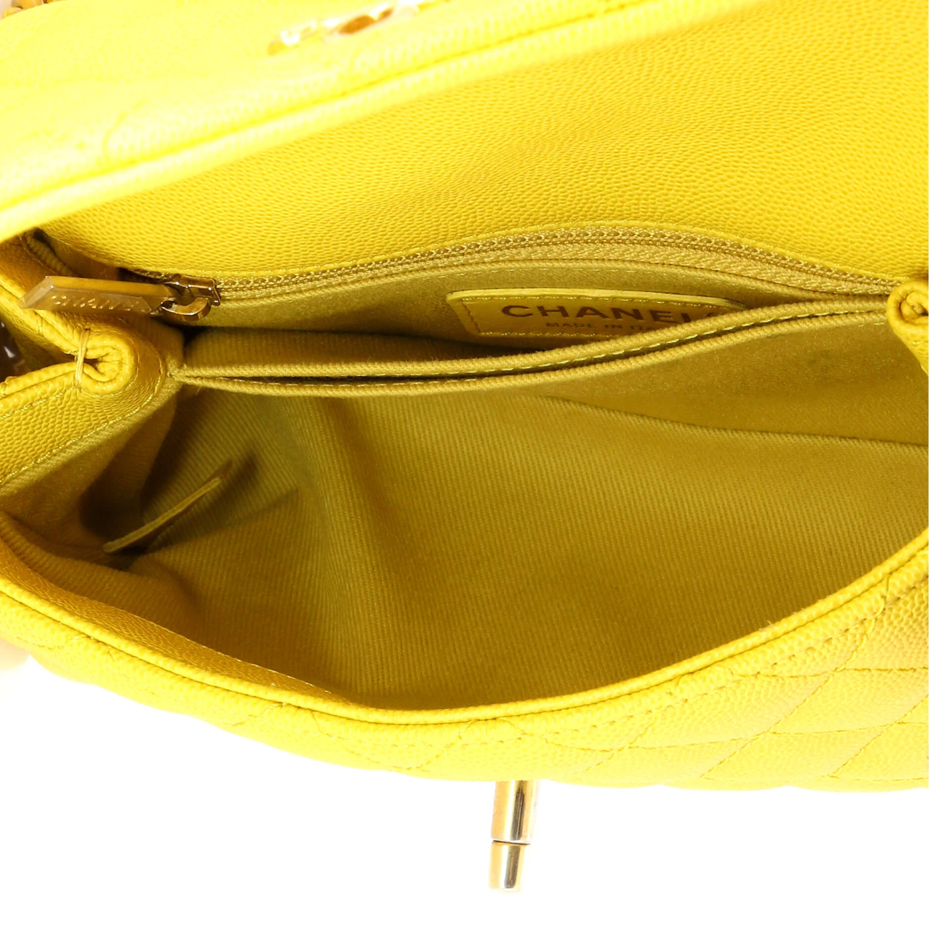Coco Top Handle Bag Quilted Caviar Mini - Image 5