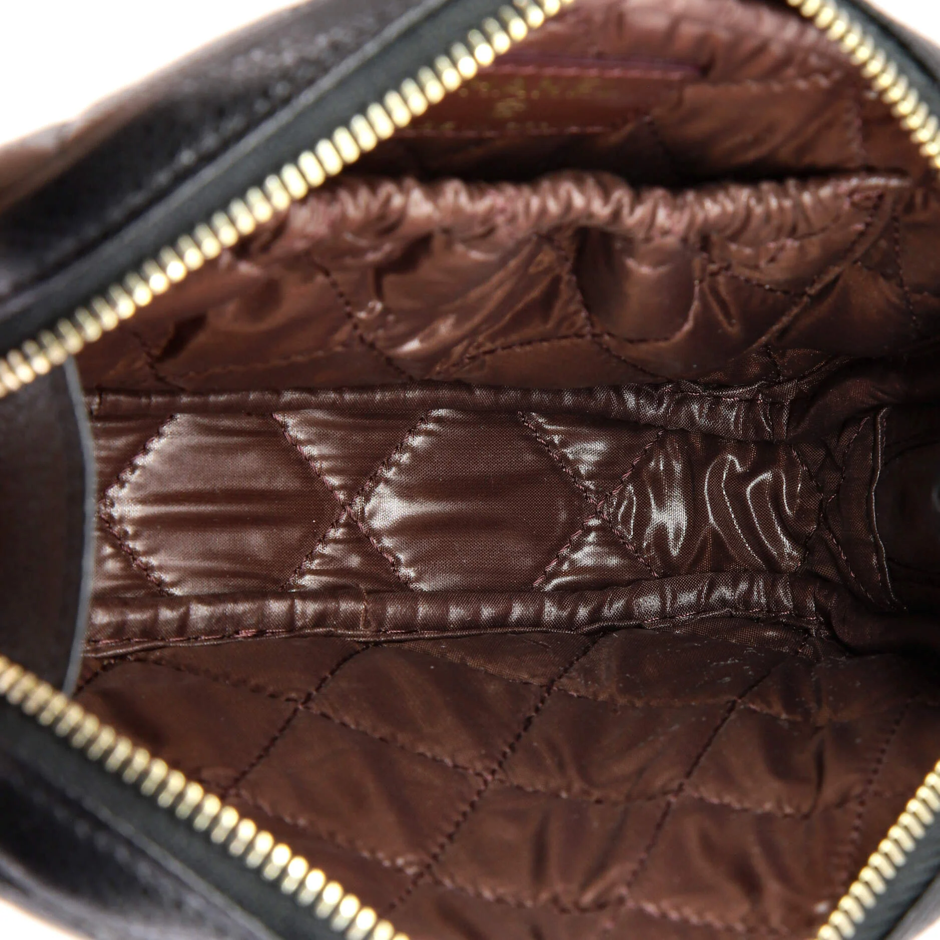 Curvy Cosmetic Pouch Quilted Caviar Small - Image 5