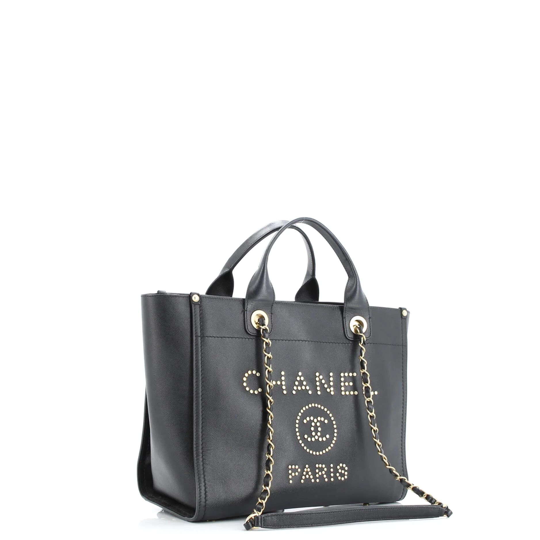 Deauville Tote Studded Caviar Small - Image 2