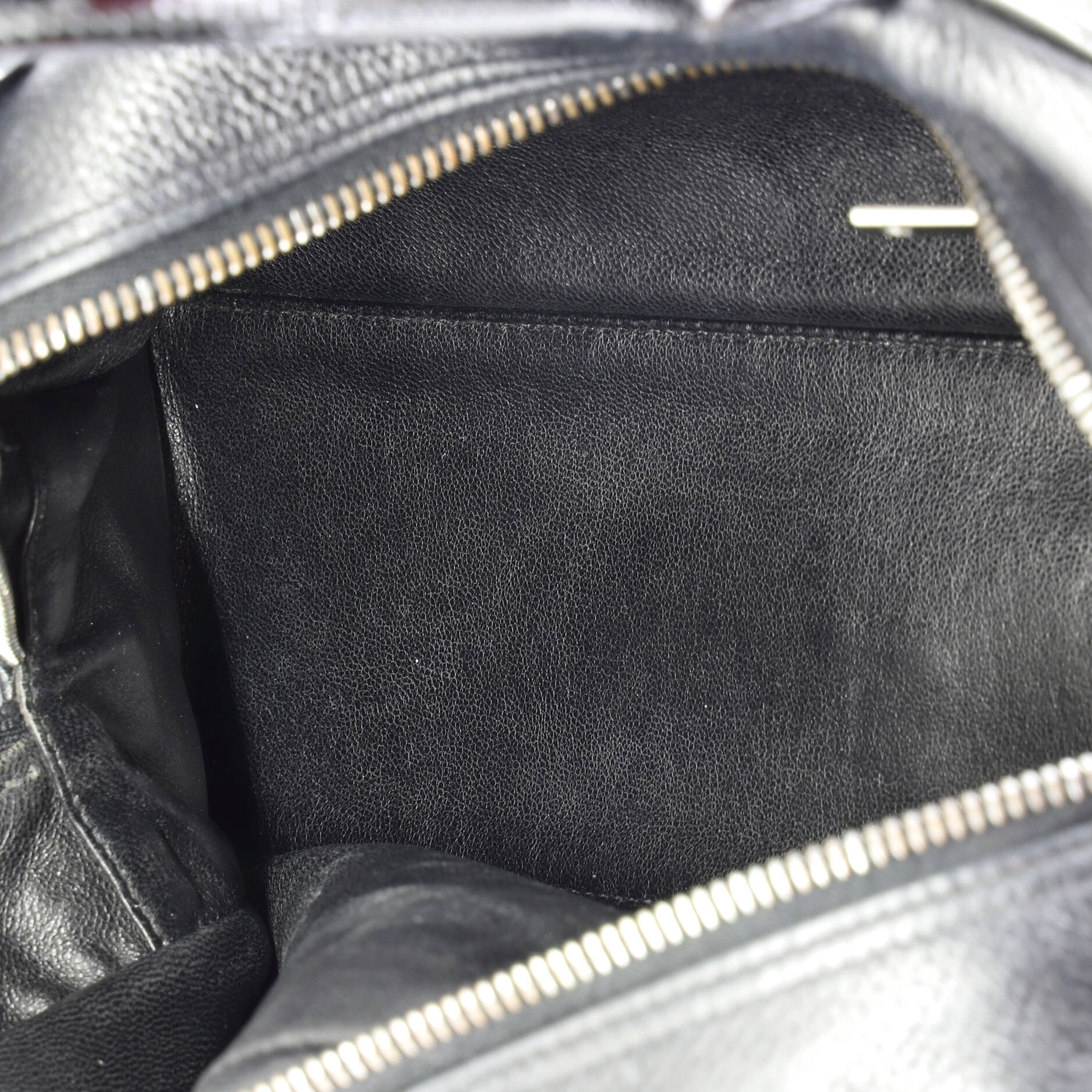 Embossed Logo Bowler Bag Quilted Caviar Small - Image 5