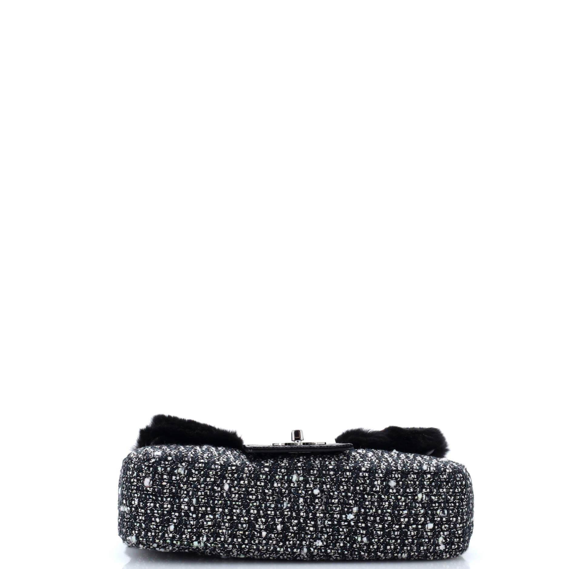 Fantasy Flap Bag Fur and Tweed with Lizard Medium - Image 4