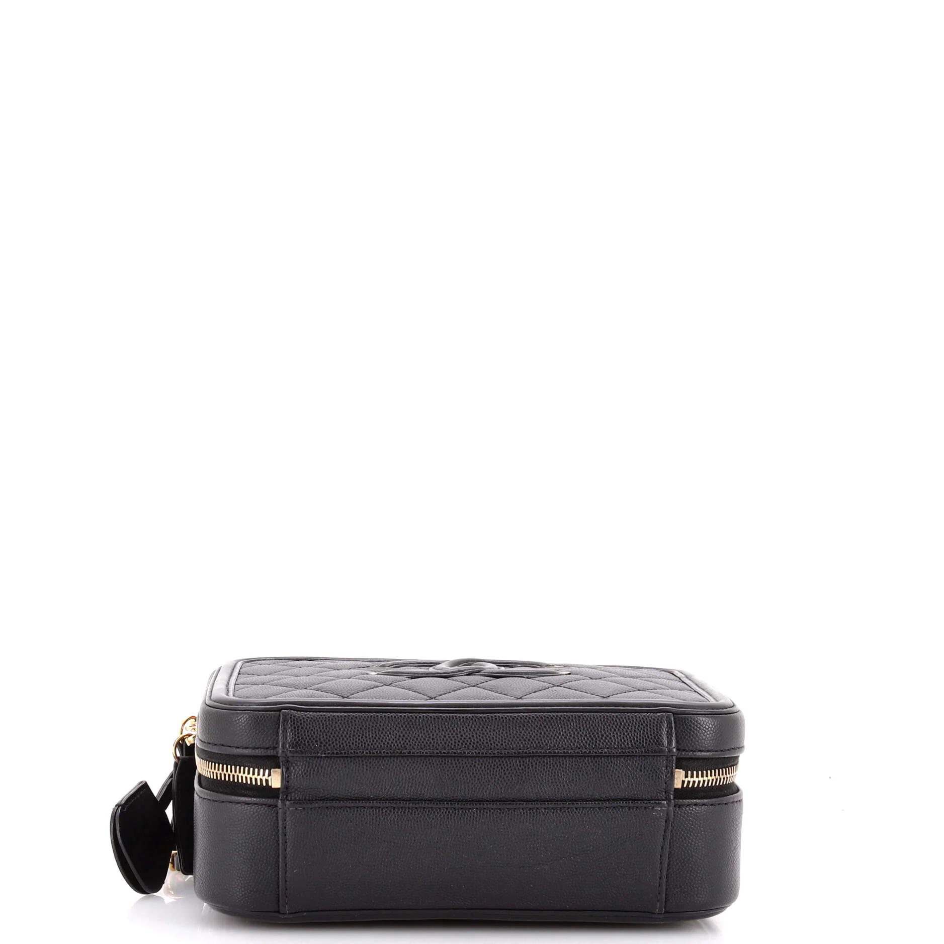 Filigree Vanity Case Quilted Caviar Medium - Image 4