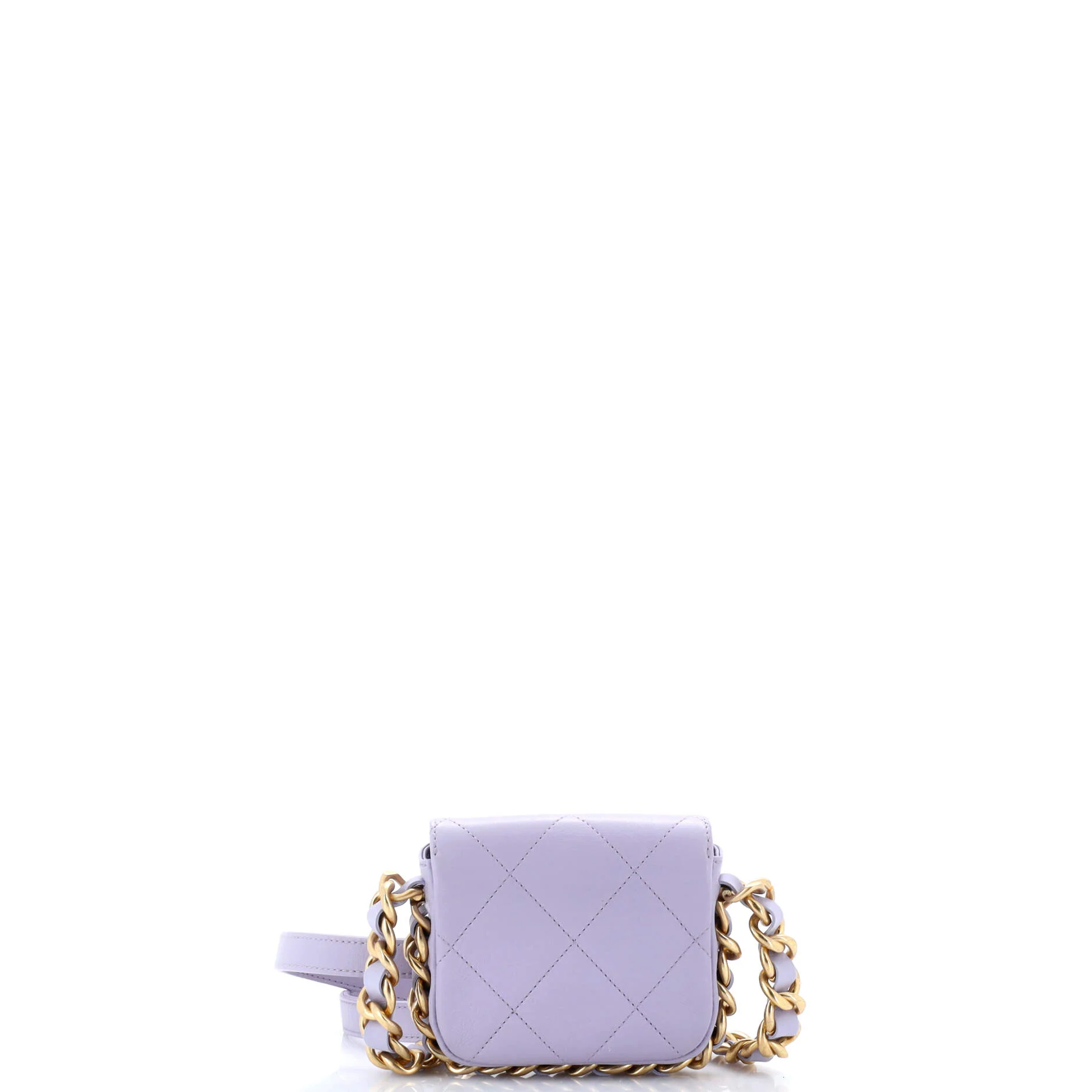 Framing Chain Flap Bag Quilted Calfskin Mini - Image 3