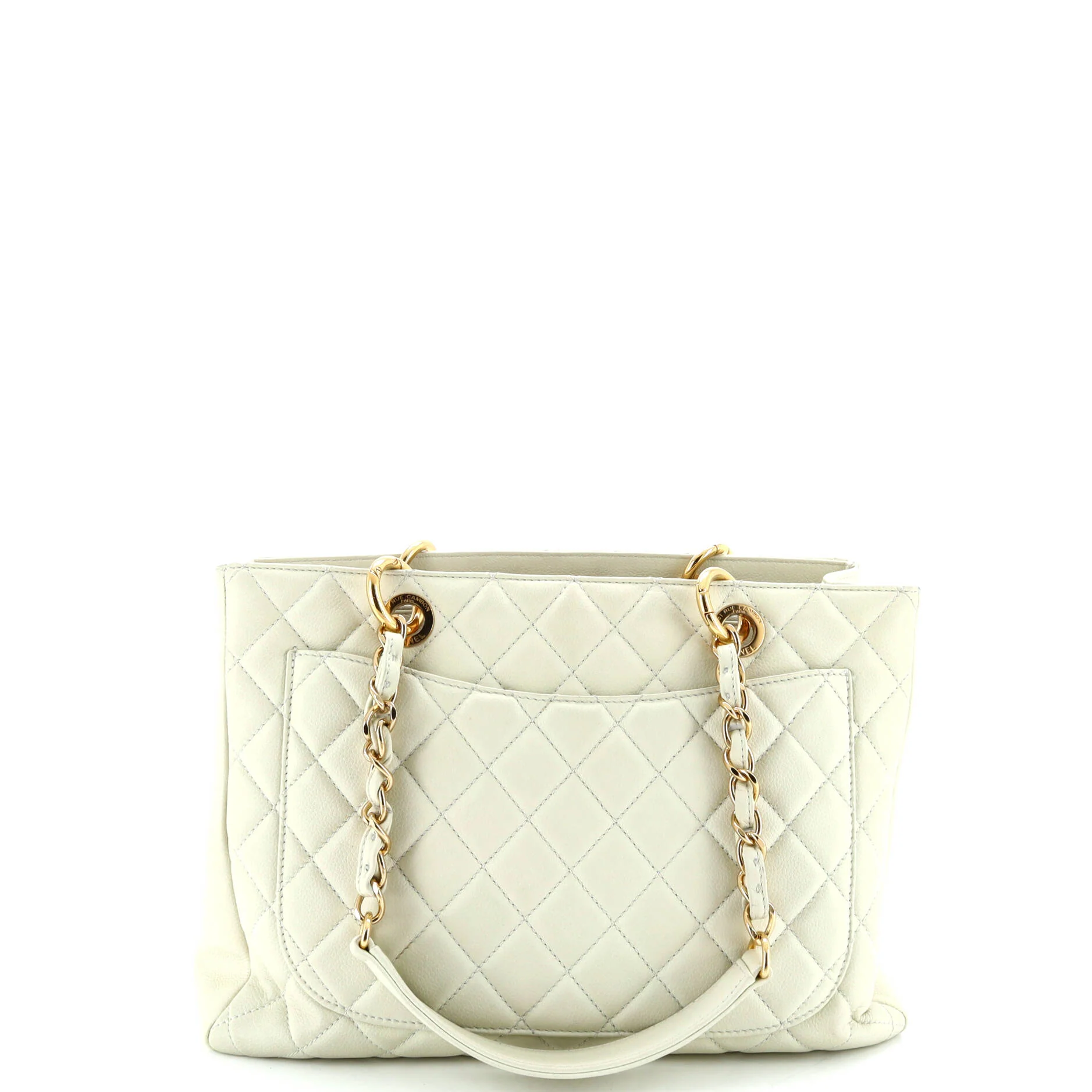 Grand Shopping Tote Quilted Caviar - Image 3