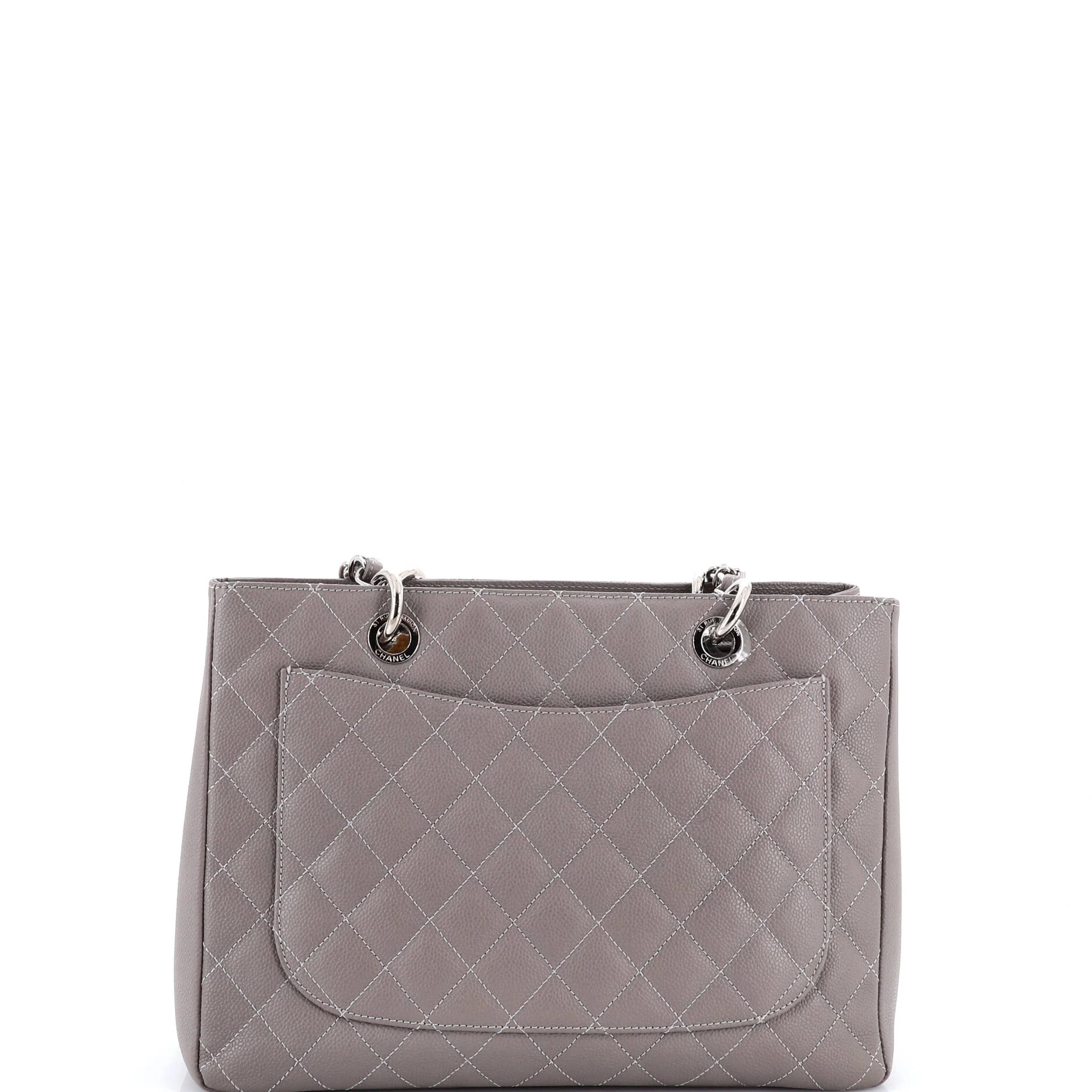Grand Shopping Tote Quilted Caviar - Image 3