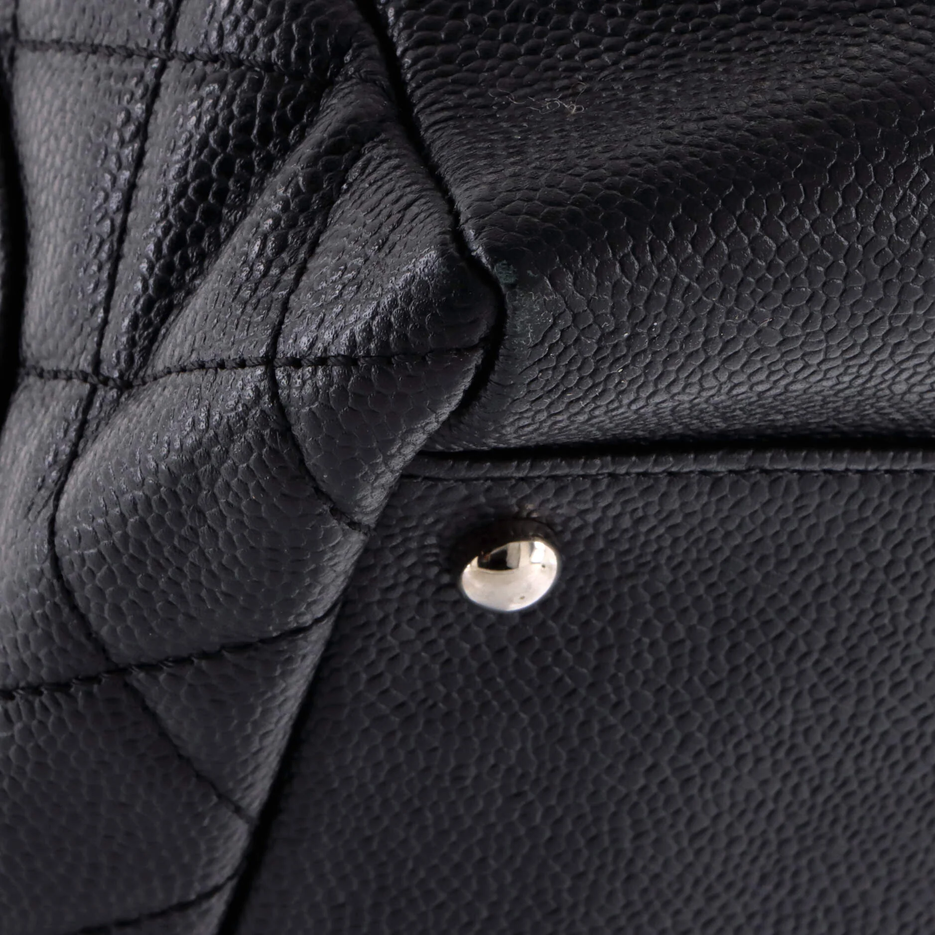 Grand Shopping Tote Quilted Caviar XL - Image 6