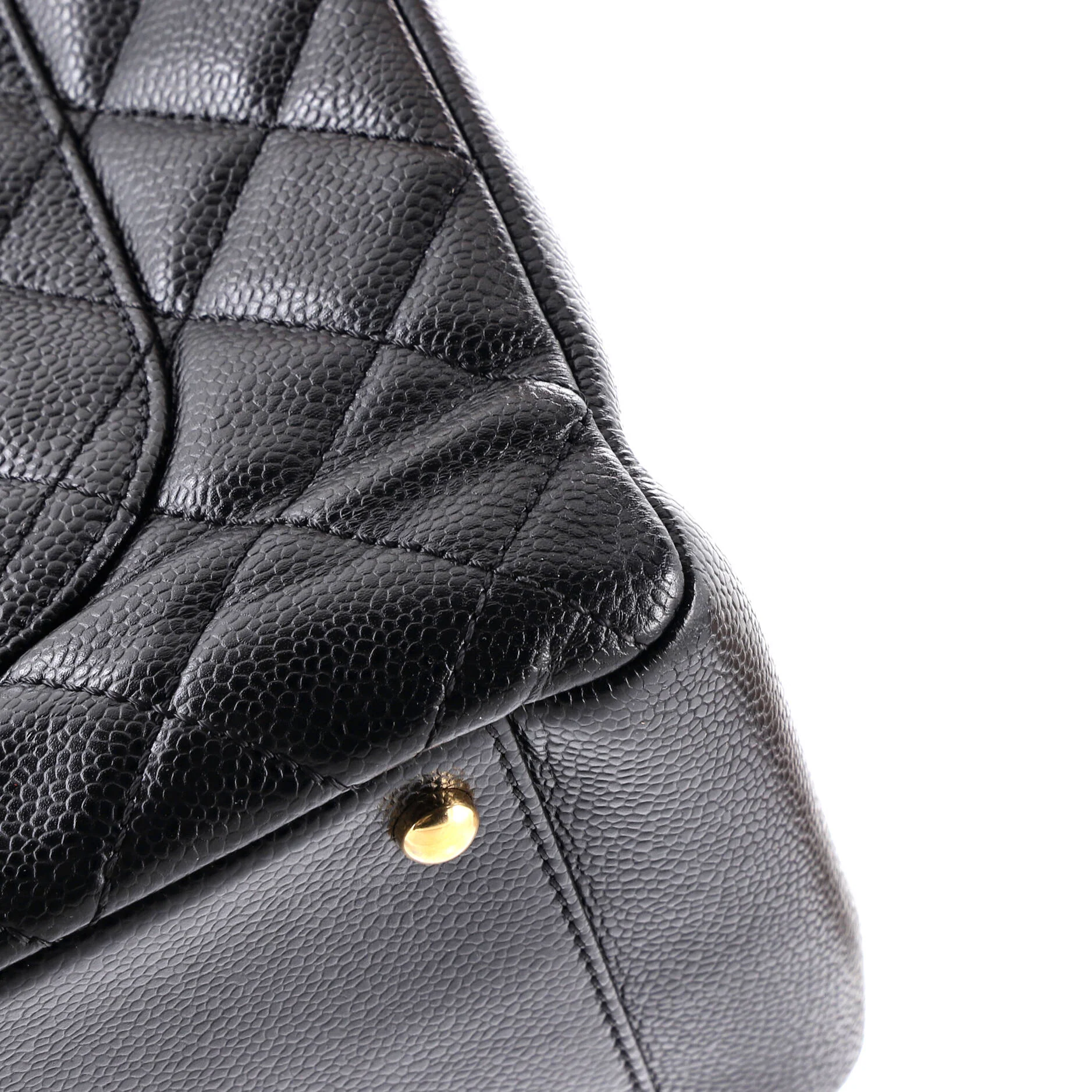 Grand Shopping Tote Quilted Caviar XL - Image 7