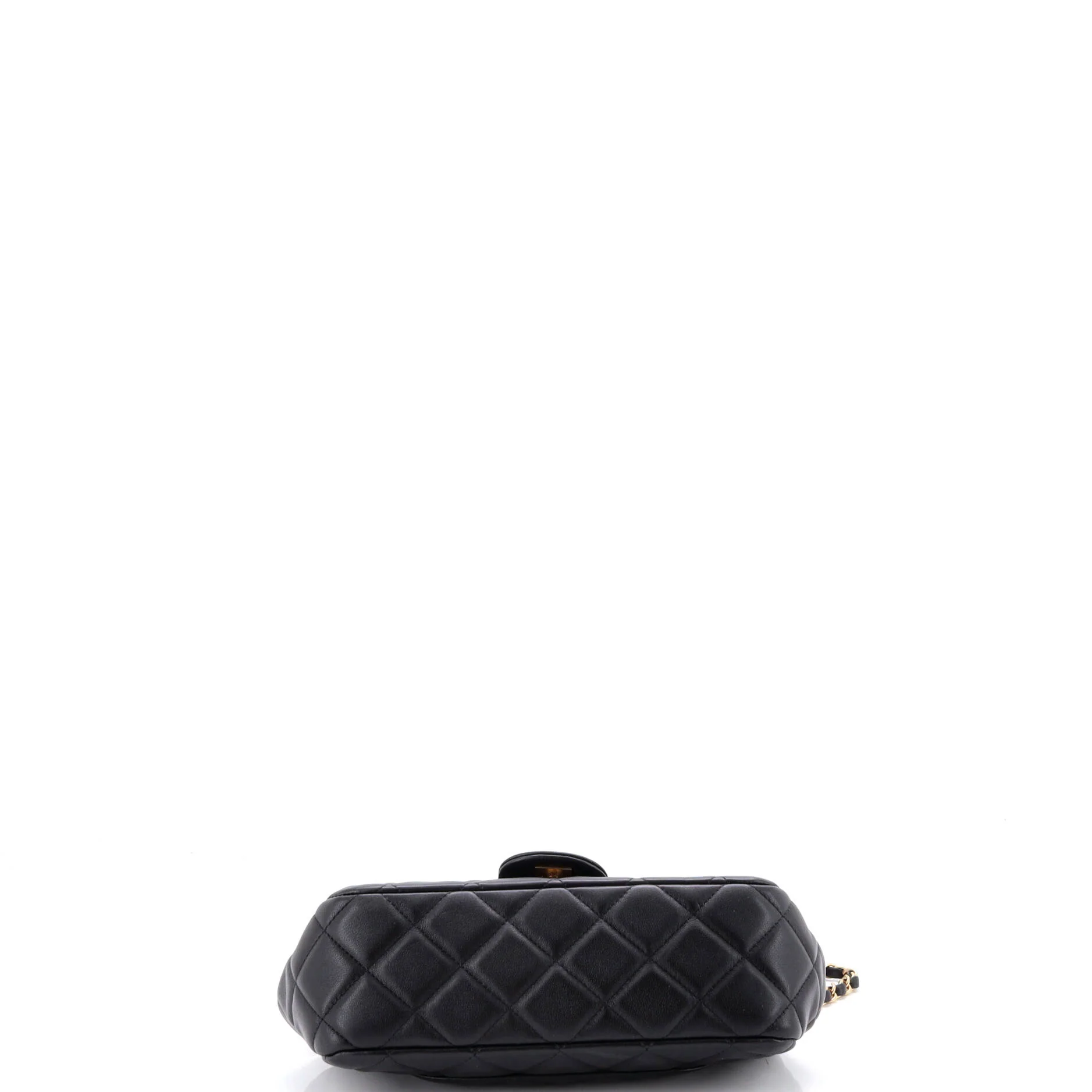 Lady Handle Flap Bag Quilted Calfskin Small - Image 4