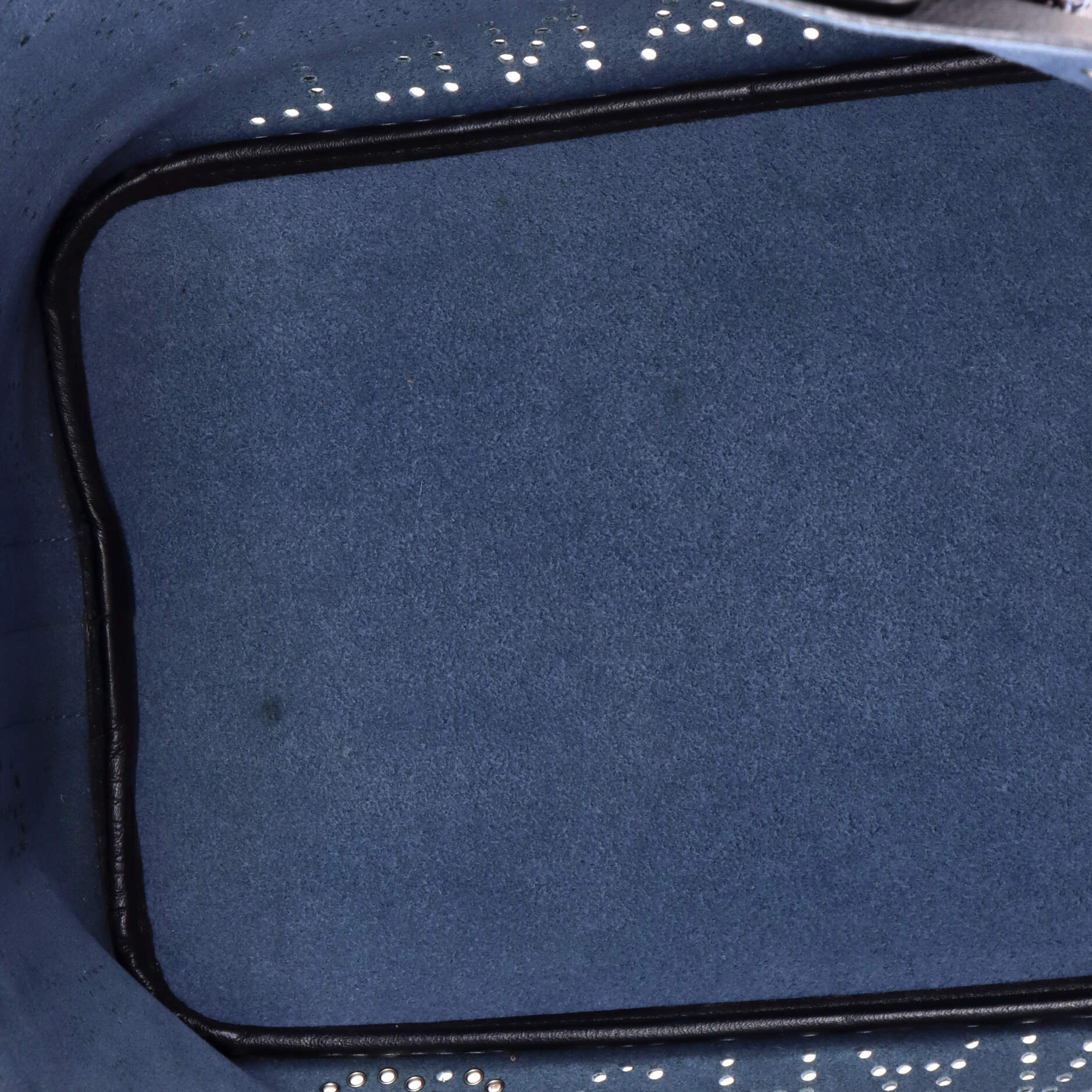 Logo Eyelets Shopping Tote Perforated Calfskin Medium - Image 6