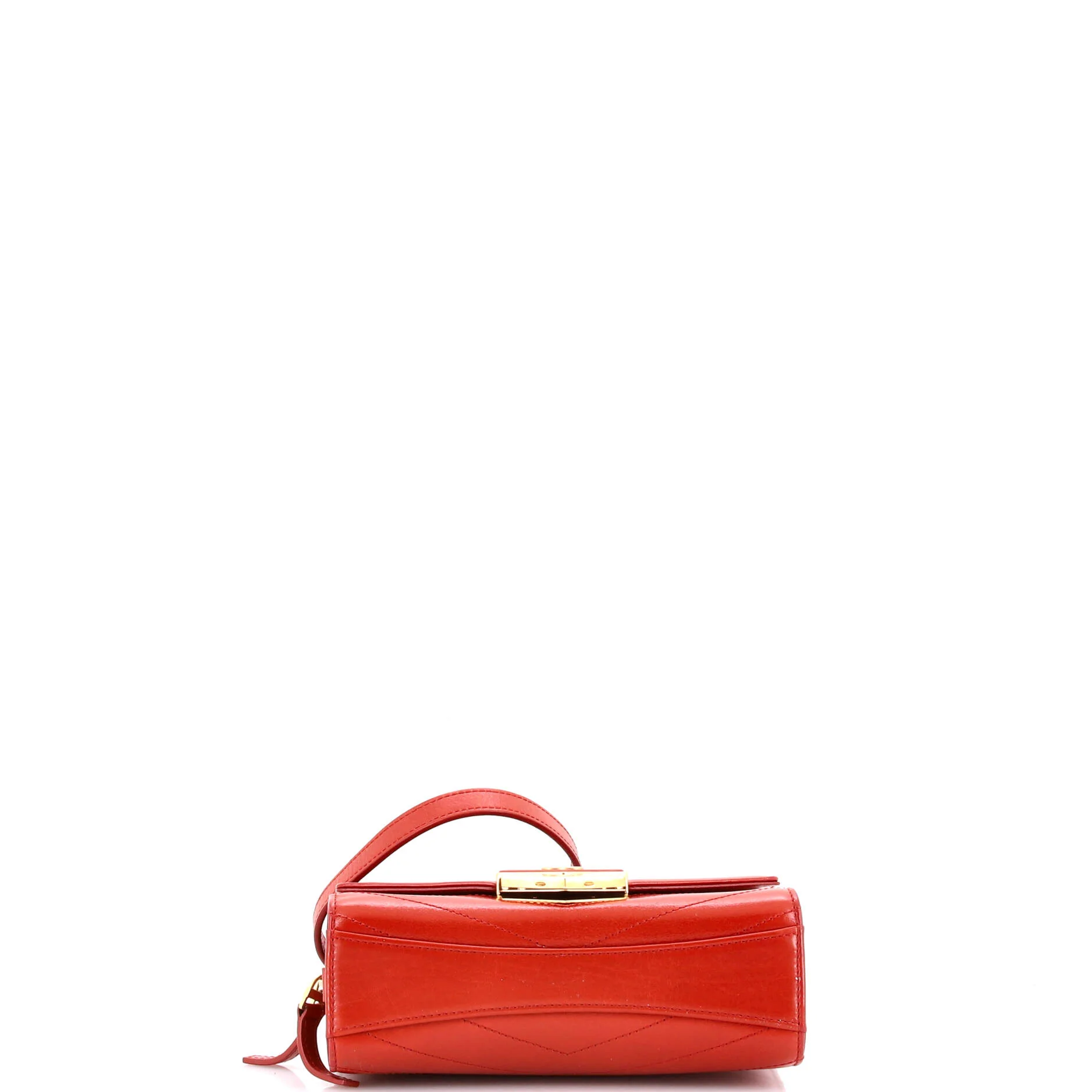 Medal Envelope Flap Bag Chevron Calfskin Small - Image 4