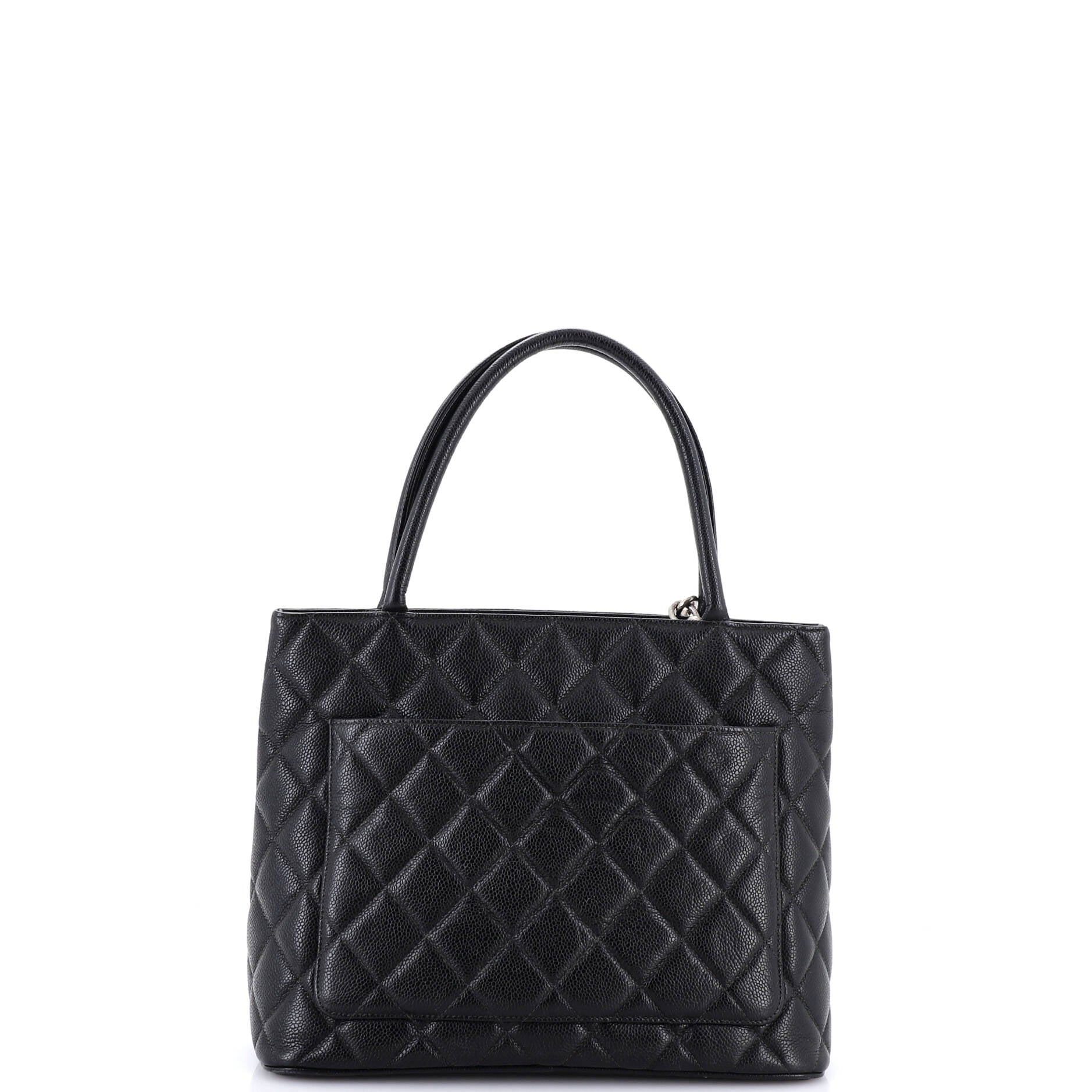 Medallion Tote Quilted Caviar - Image 3