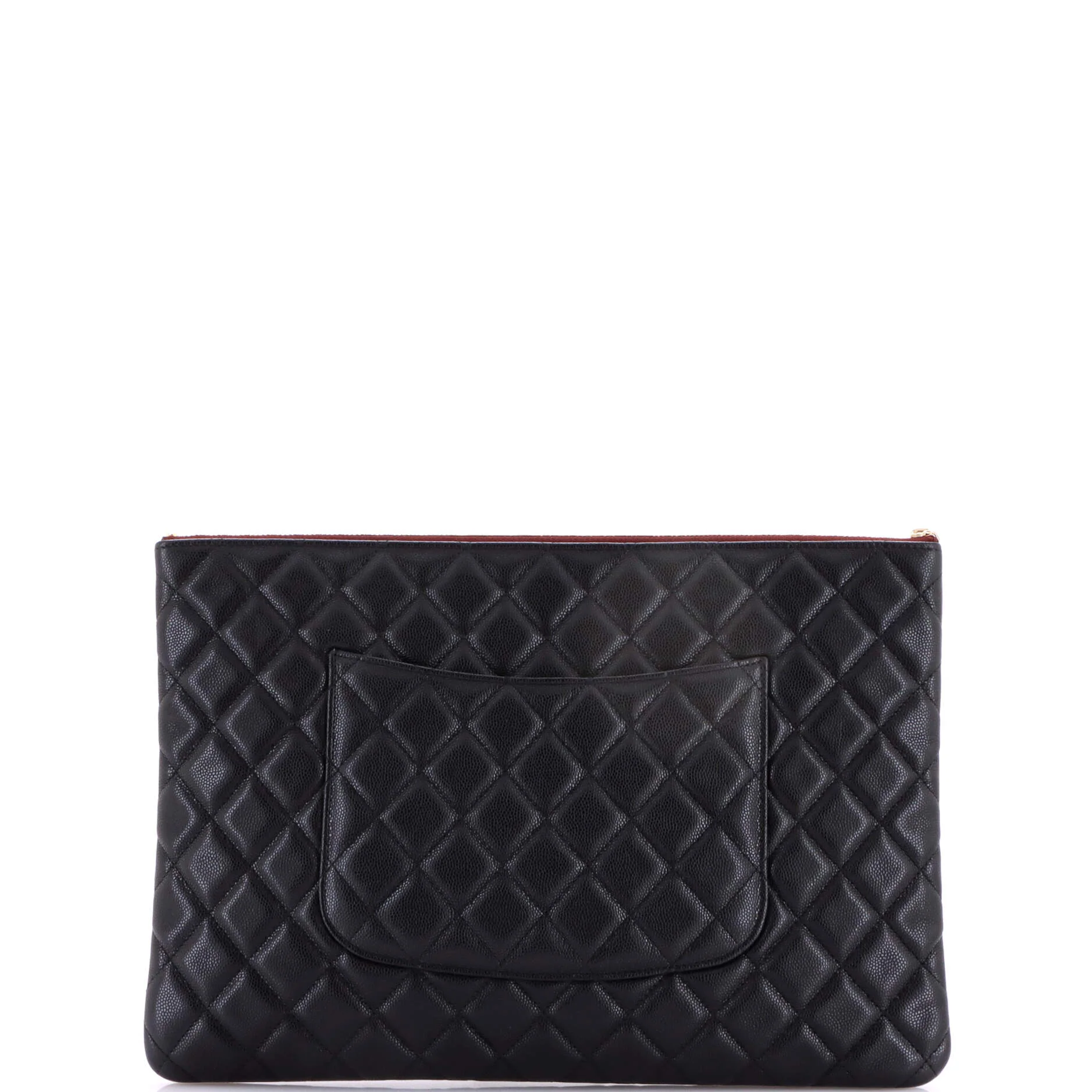 O Case Clutch Quilted Caviar Large - Image 4