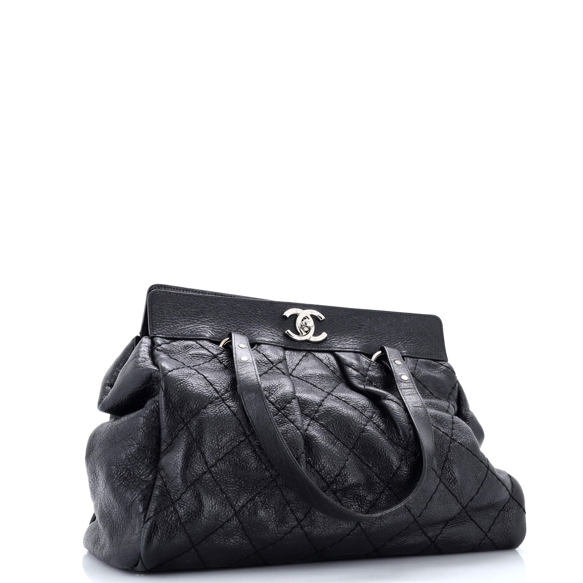 On the Road Frame Bag Quilted Glazed Calfskin - Image 2