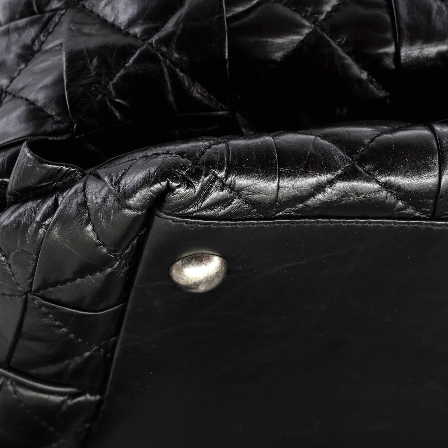 Origami Tote Quilted Aged Calfskin Large - Image 7