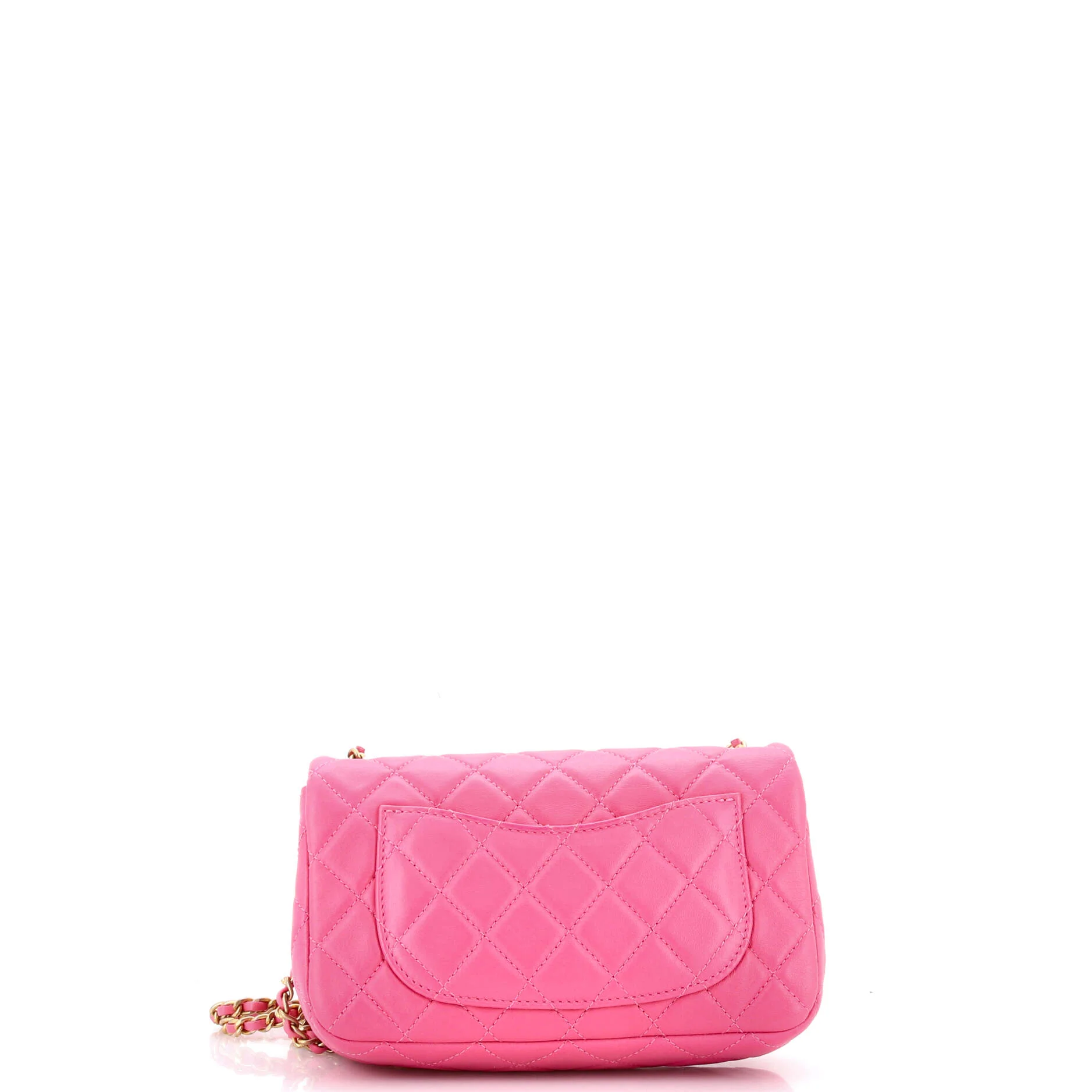 Pearl Crush Flap Bag Quilted Lambskin Mini - Image 3