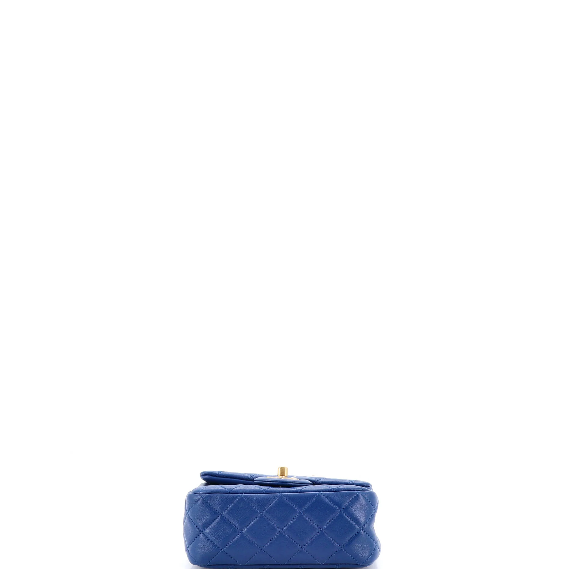 Pearl Crush Square Flap Bag Quilted Lambskin Mini - Image 4