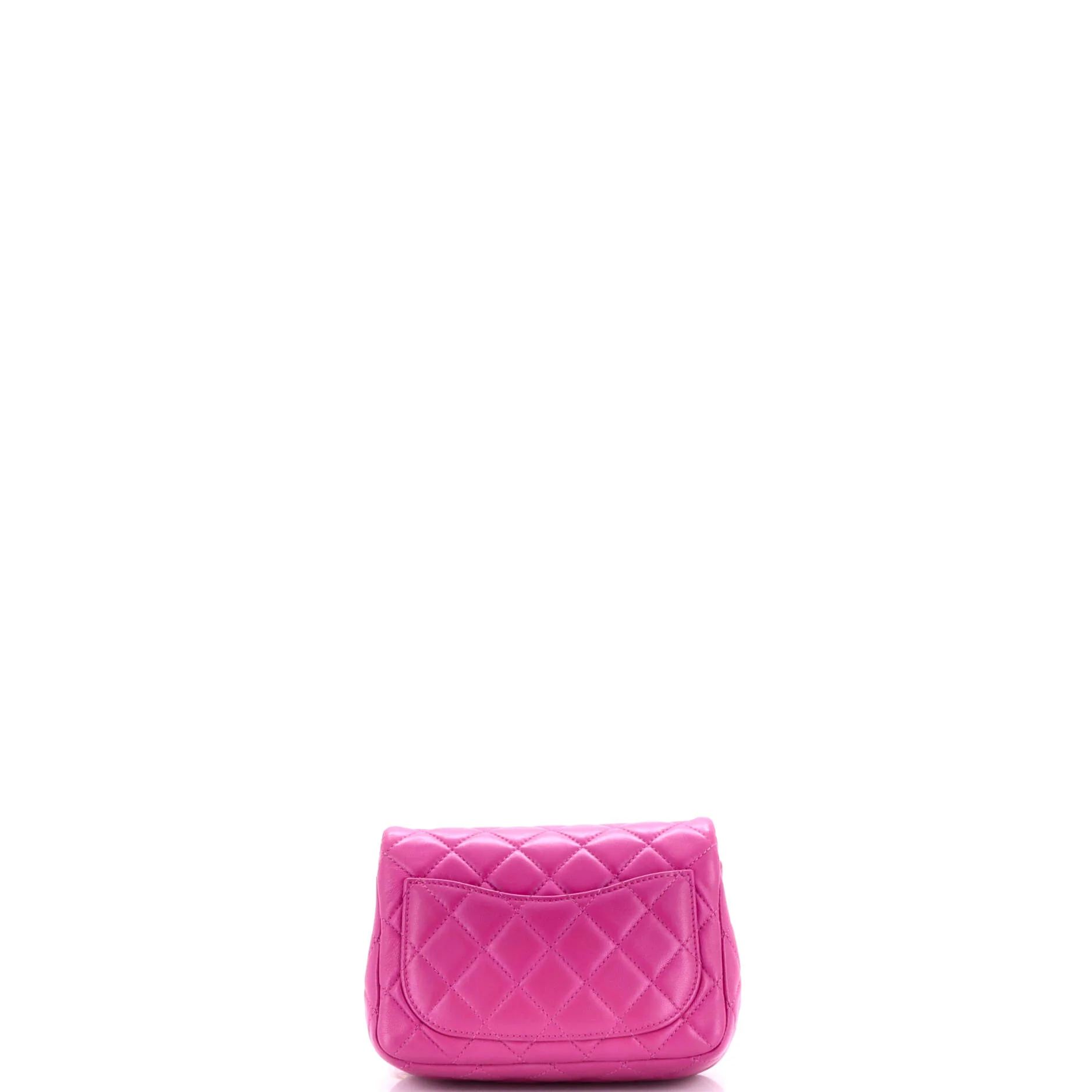 Pearl Crush Square Flap Bag Quilted Lambskin Mini - Image 4