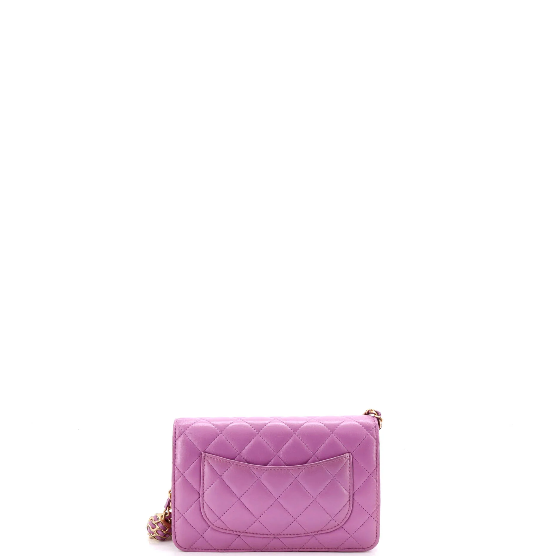 Pearl Crush Wallet on Chain Quilted Lambskin - Image 3