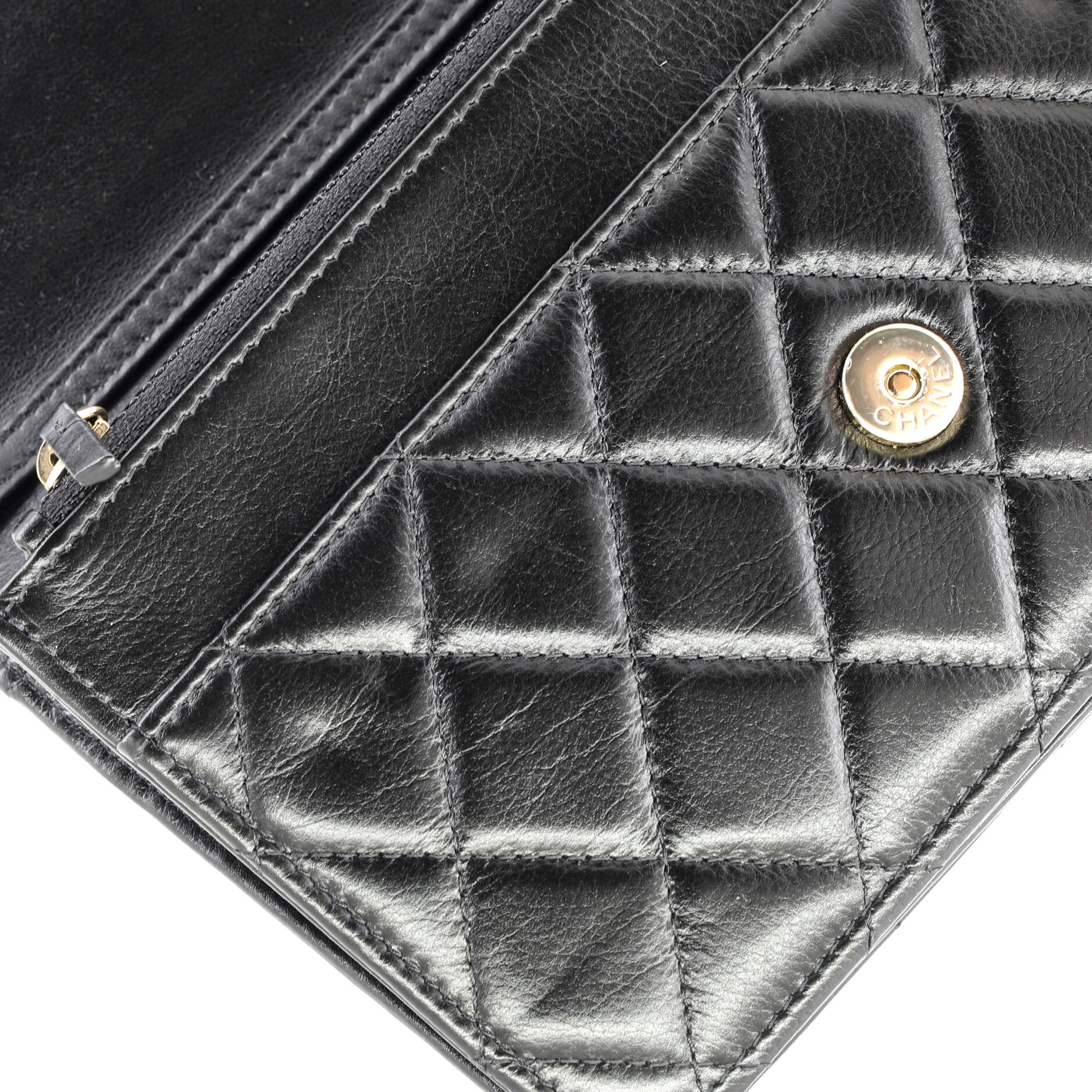 Pearl Strap Wallet on Chain Quilted Lambskin - Image 8