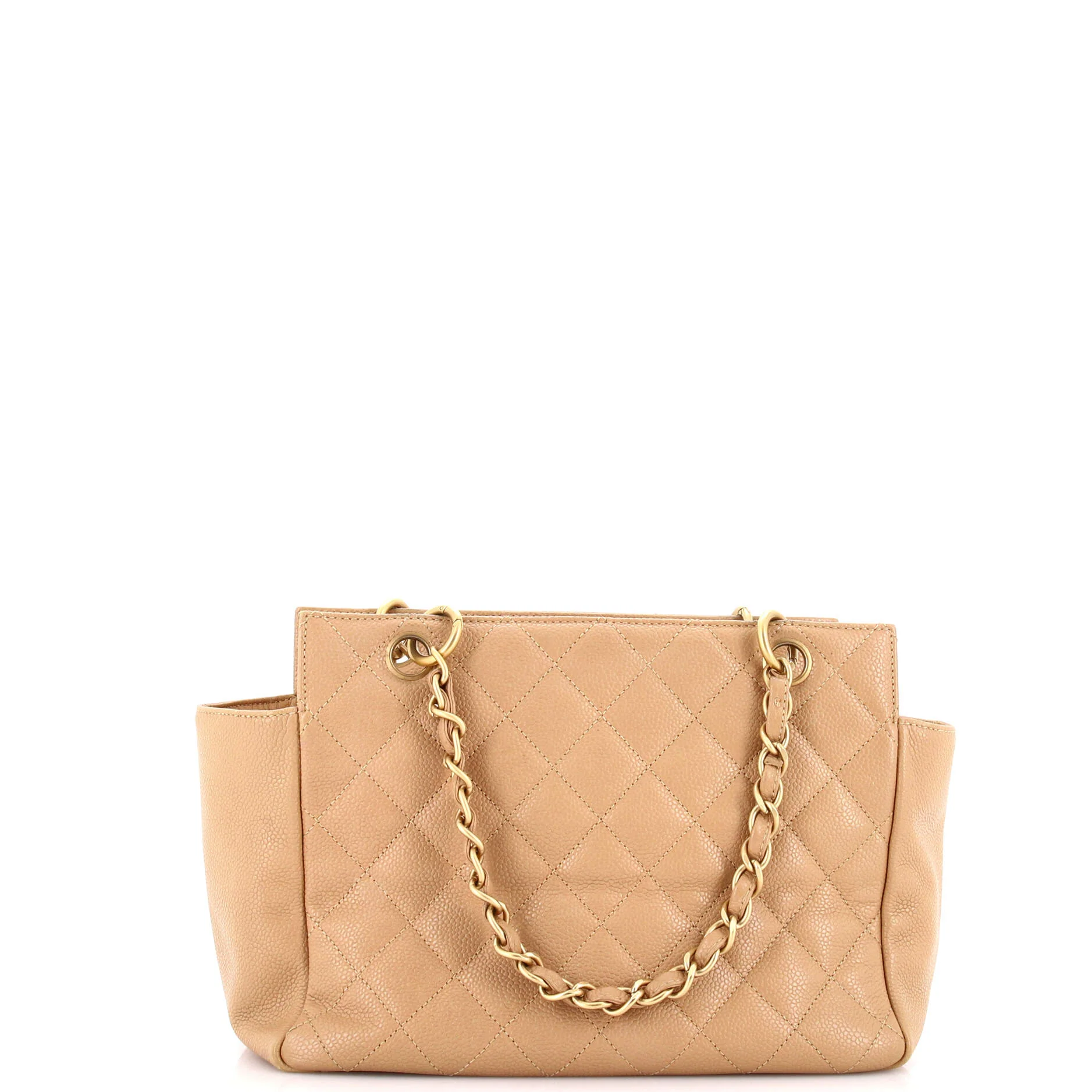 Petite Timeless Tote Quilted Caviar - Image 3